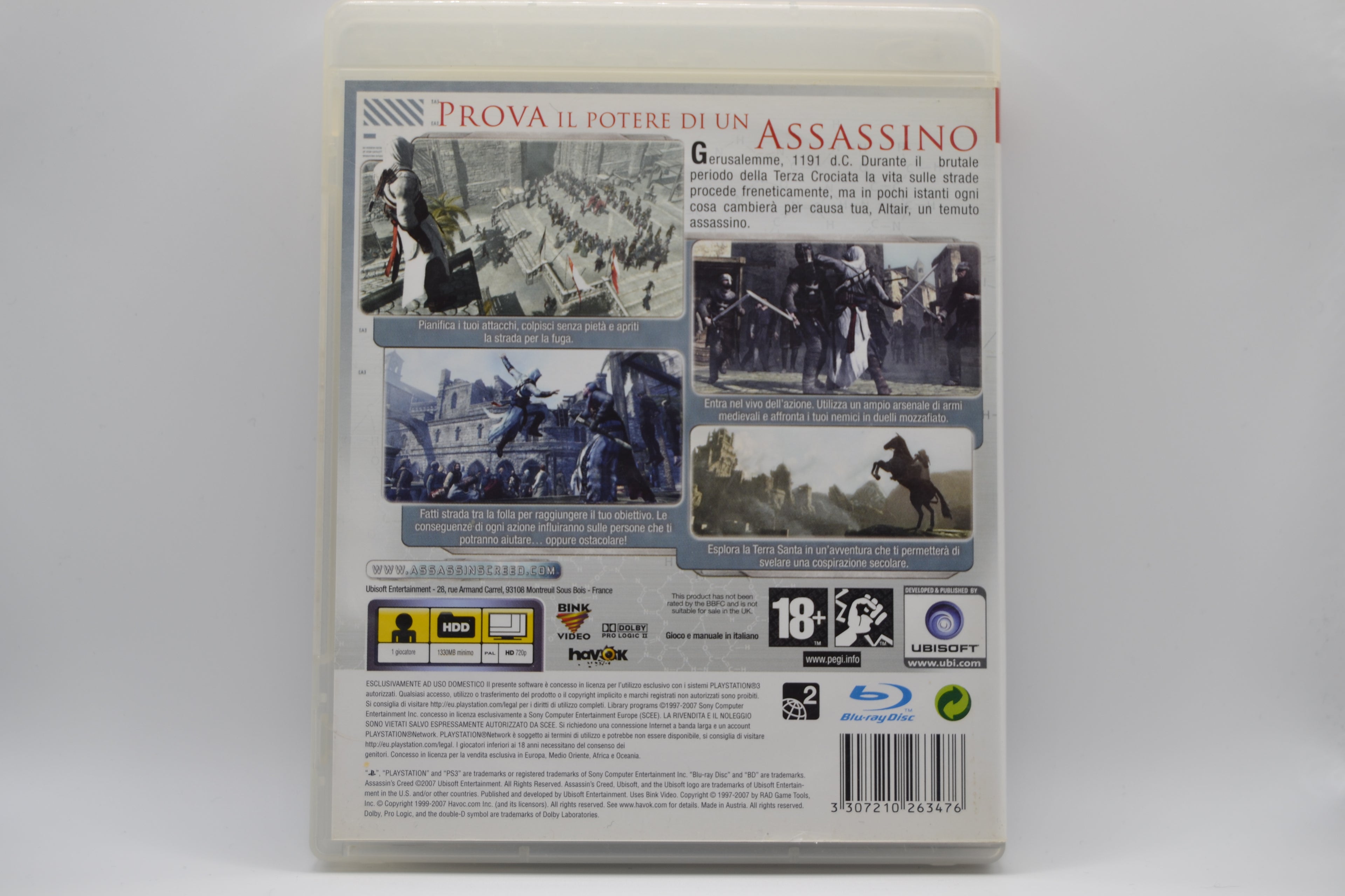 Assassins Creed [PlayStation 3] Completo PAL IT - Estado Excelente