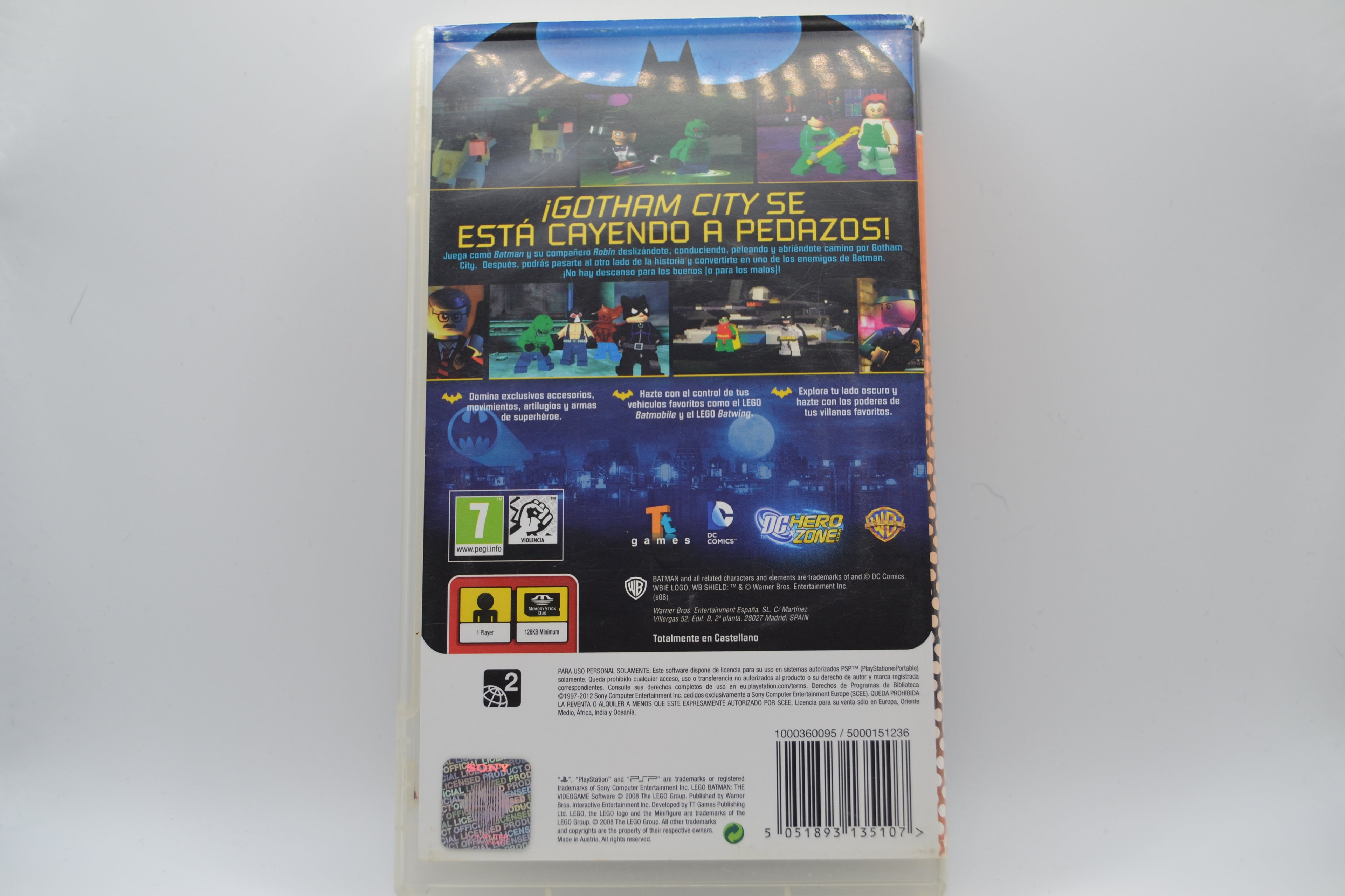 LEGO Batman The Videogame Essentials PlayStation Portable completo PAL ESP - Estado cuidado