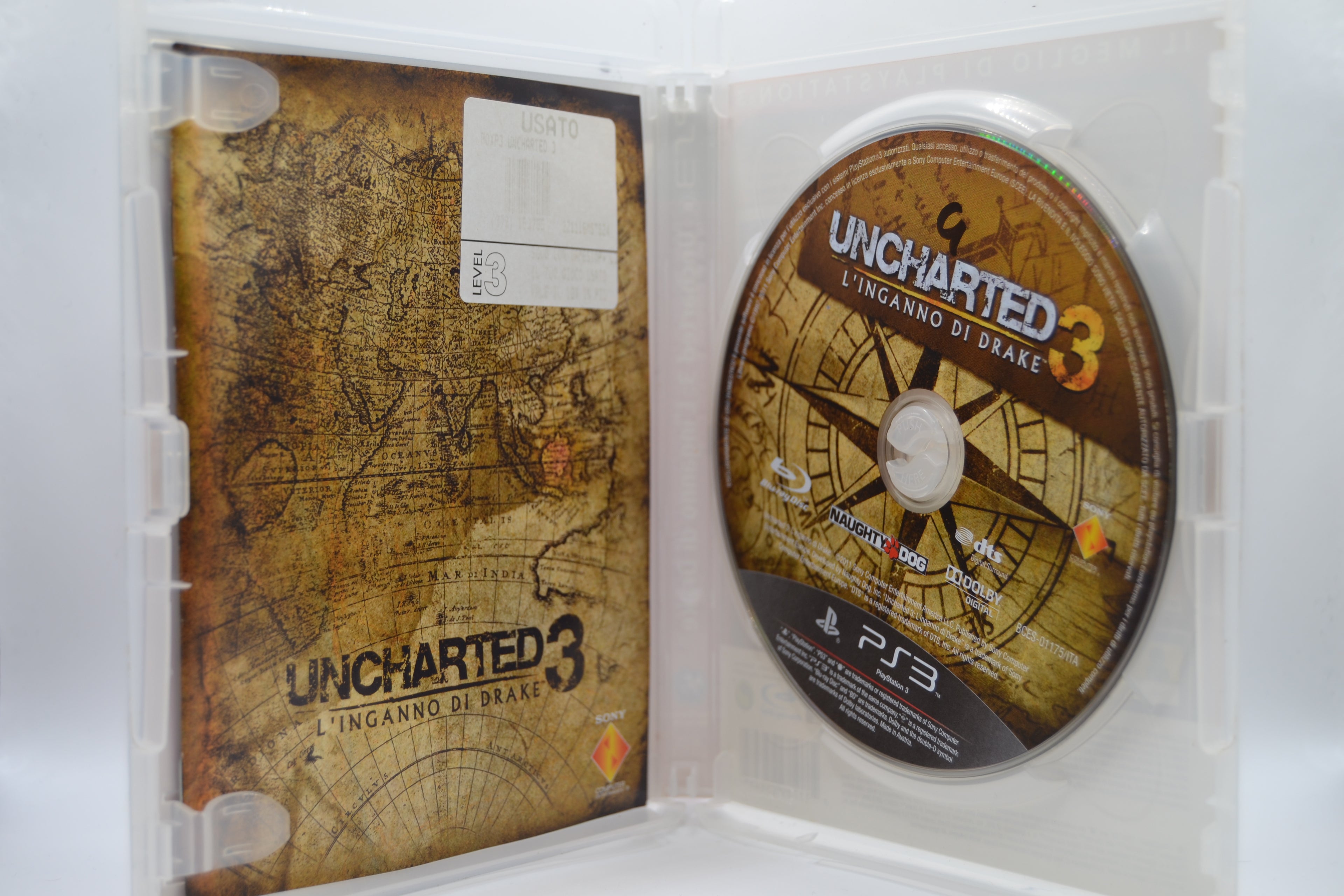 Uncharted 3 La traición de Drake [PlayStation 3] Completo - PAL IT - Estado cuidado
