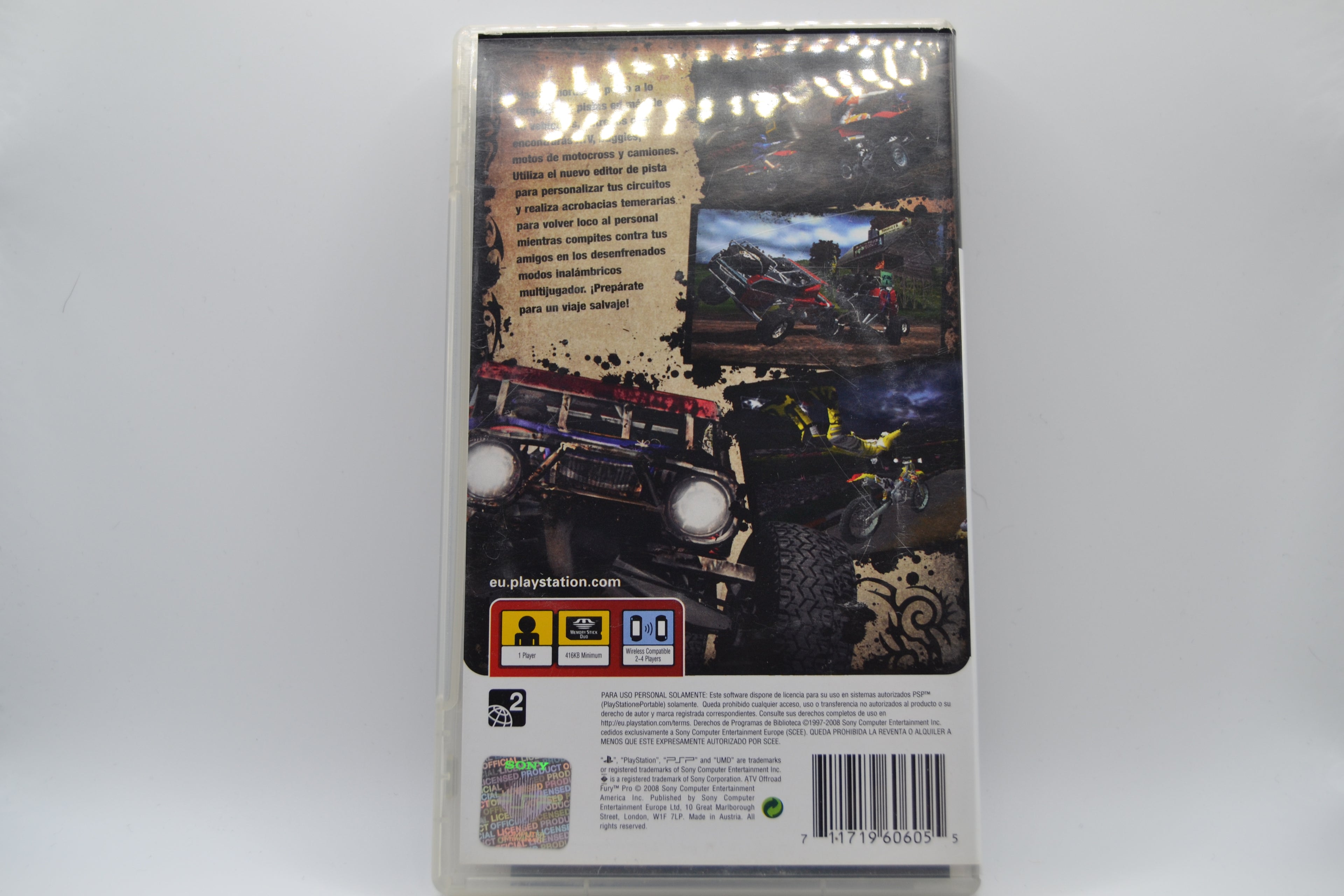 ATV Offroad Fury Pro PlayStation Portable completo PAL ESP - Estado excelente