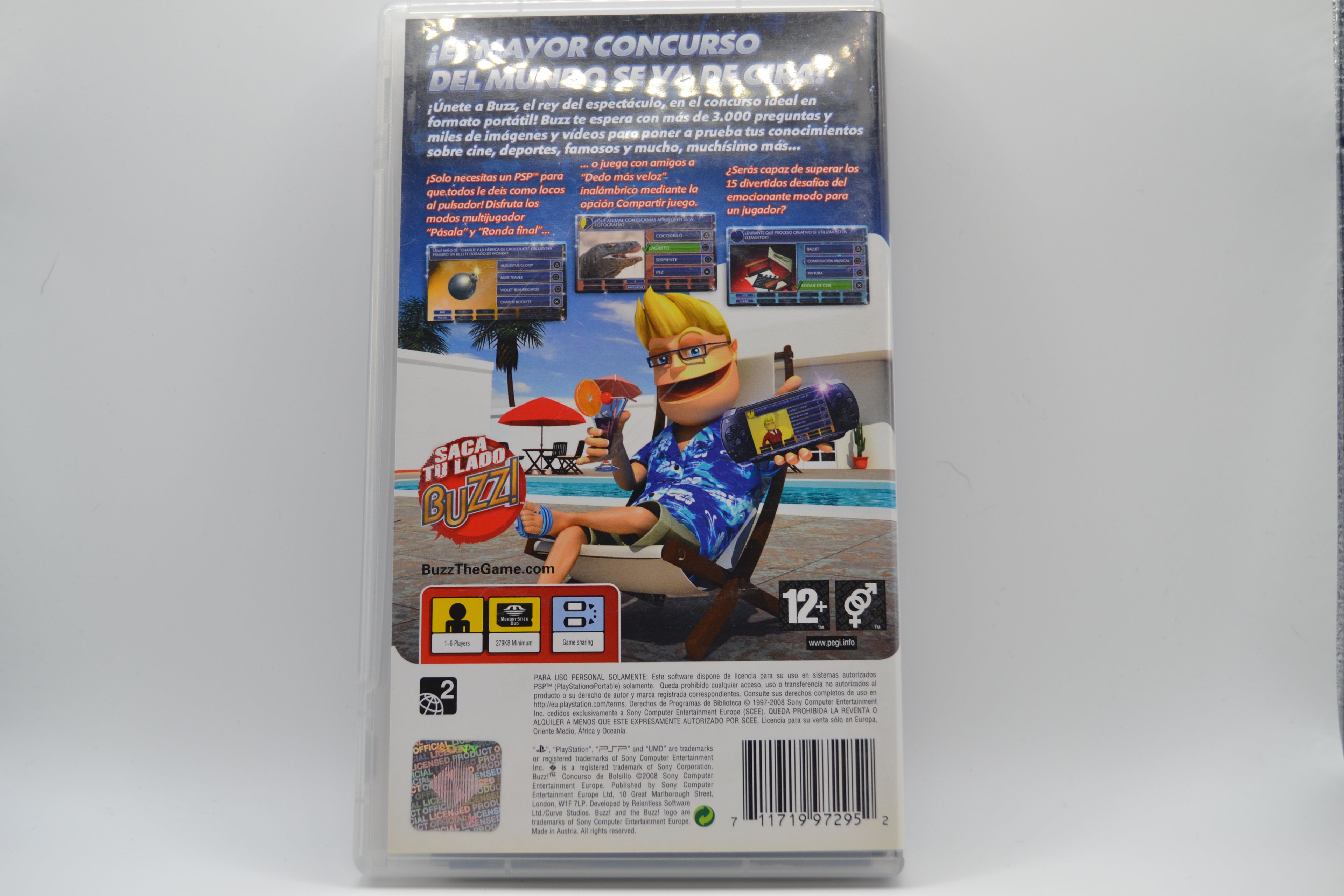 Buzz Concurso de Bolsillo PlayStation Portable completo PAL ESP - Estado excelente