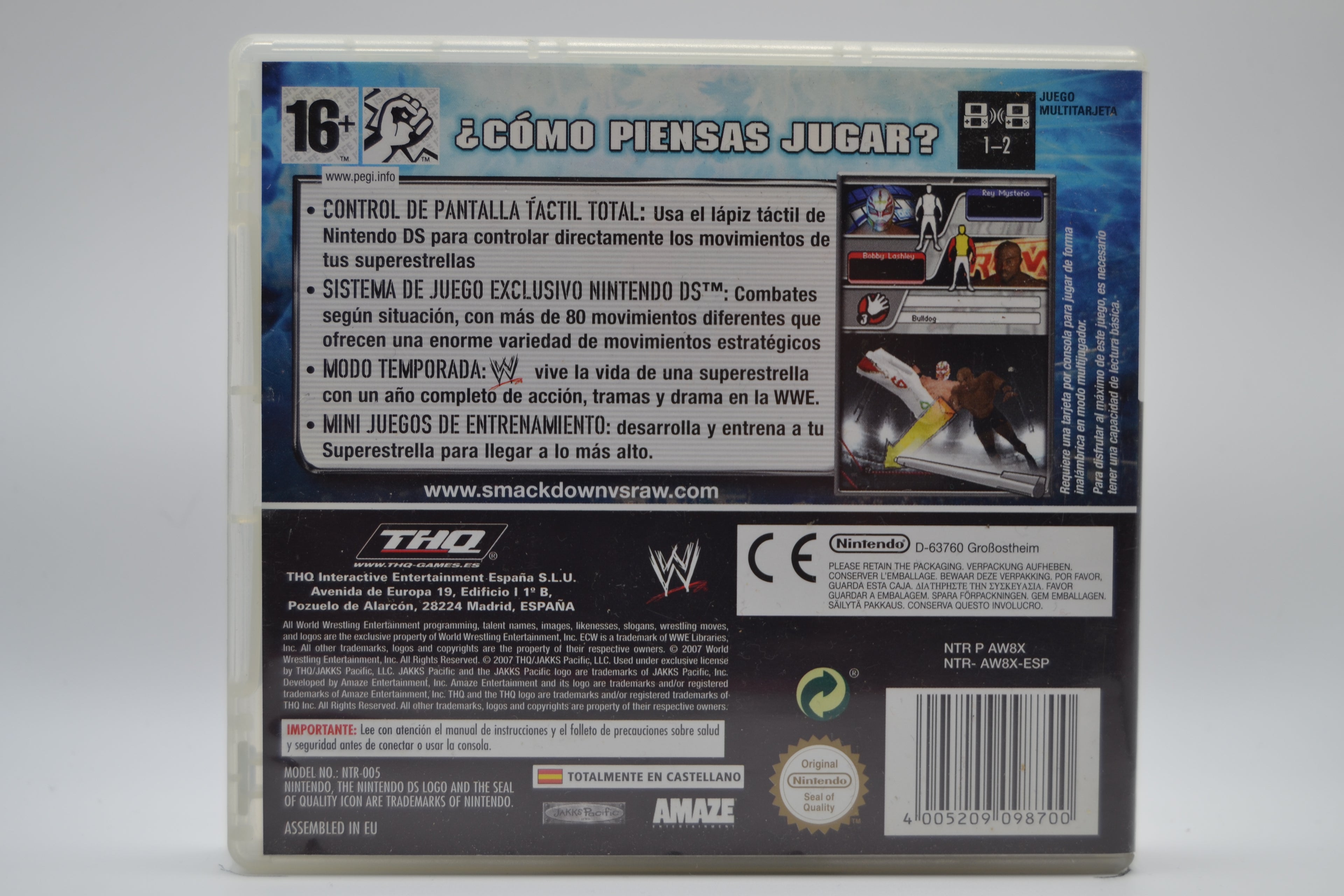 WWE Smackdown vs. Raw 2008 [DS] Completo - Estado Cuidado