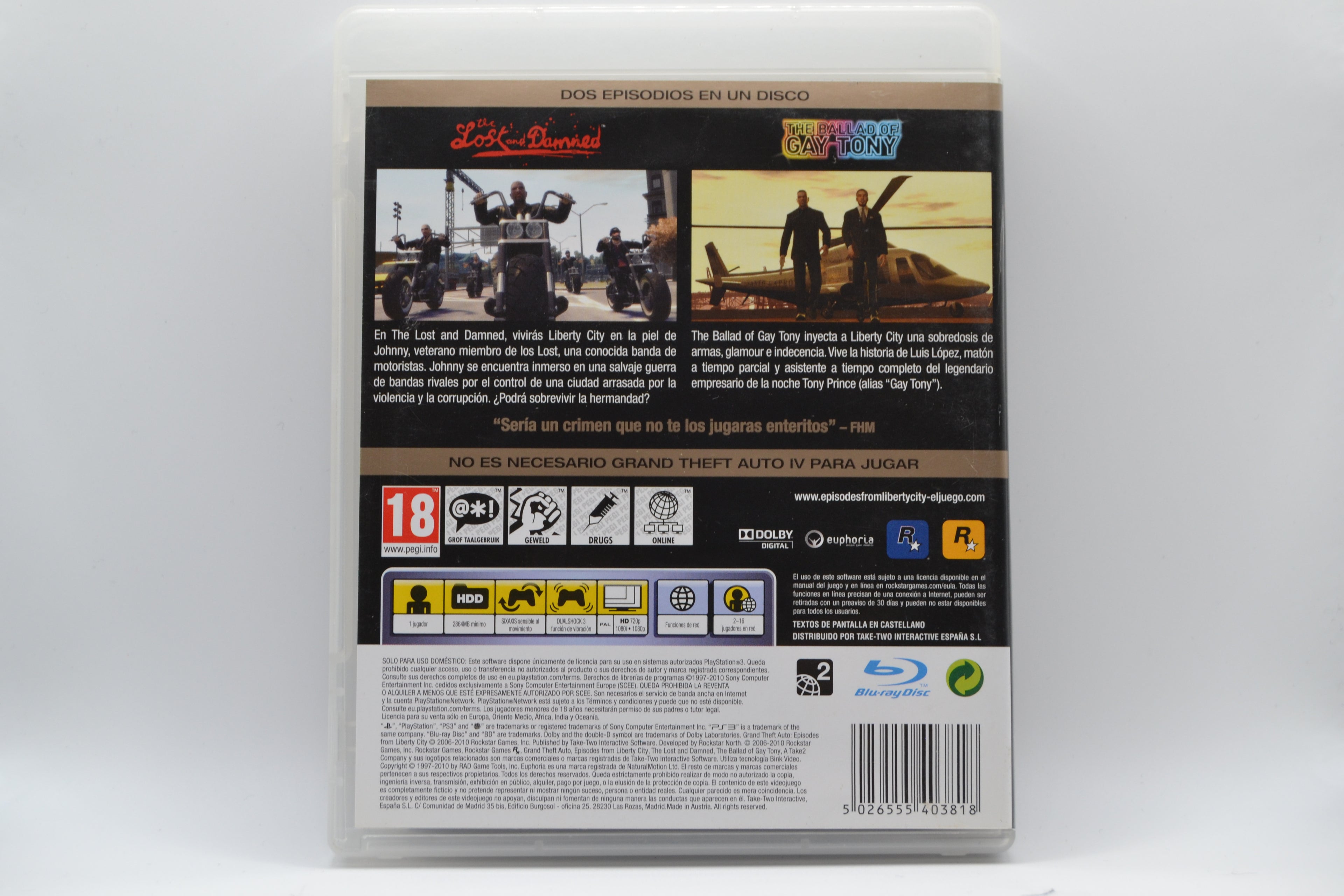 Grand Theft Auto: Episodes from Liberty City [PS3] Completo - Estado Coleccionista