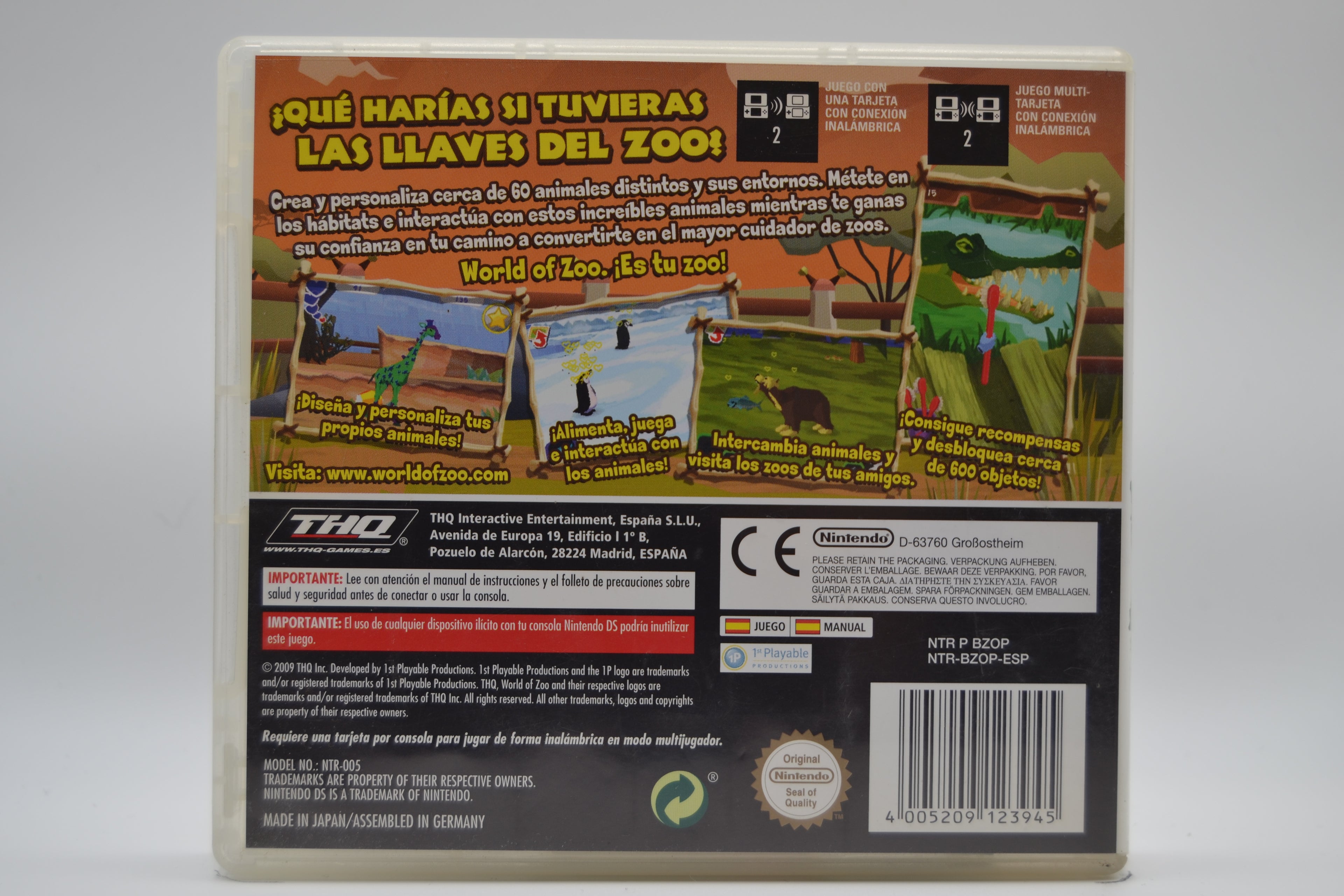 World of Zoo [DS] Caja+Extras - Estado excelente