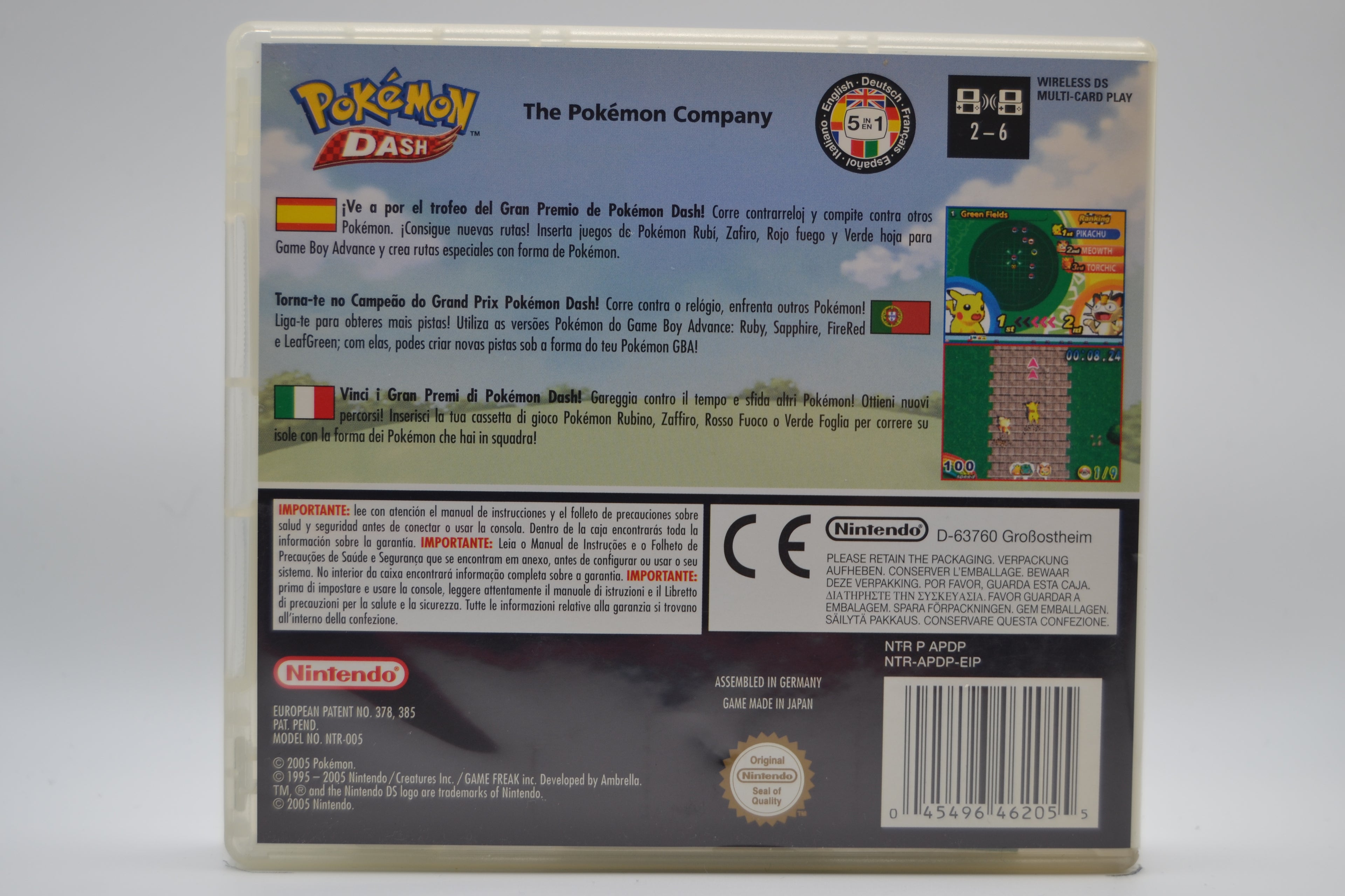 Pokémon Dash Nintendo DS completo PAL ESP - Estado excelente