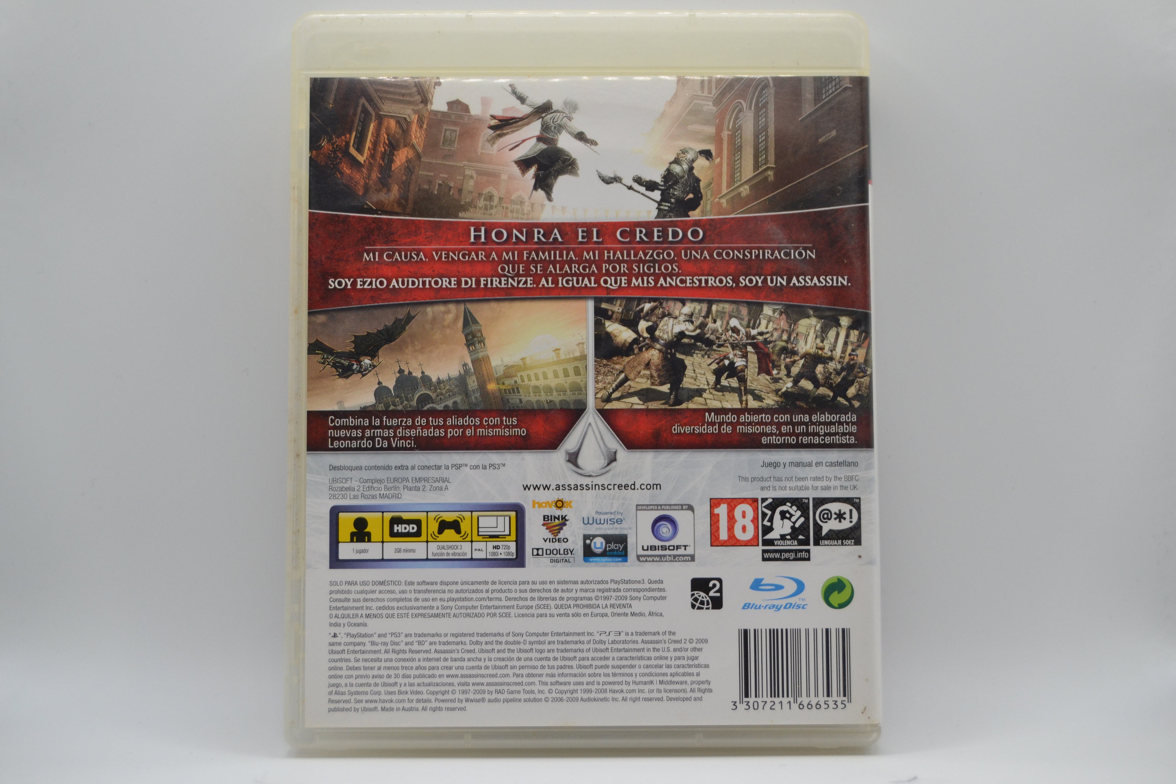 Assassin’s Creed II [PS3] Caja+Juego - Estado cuidado