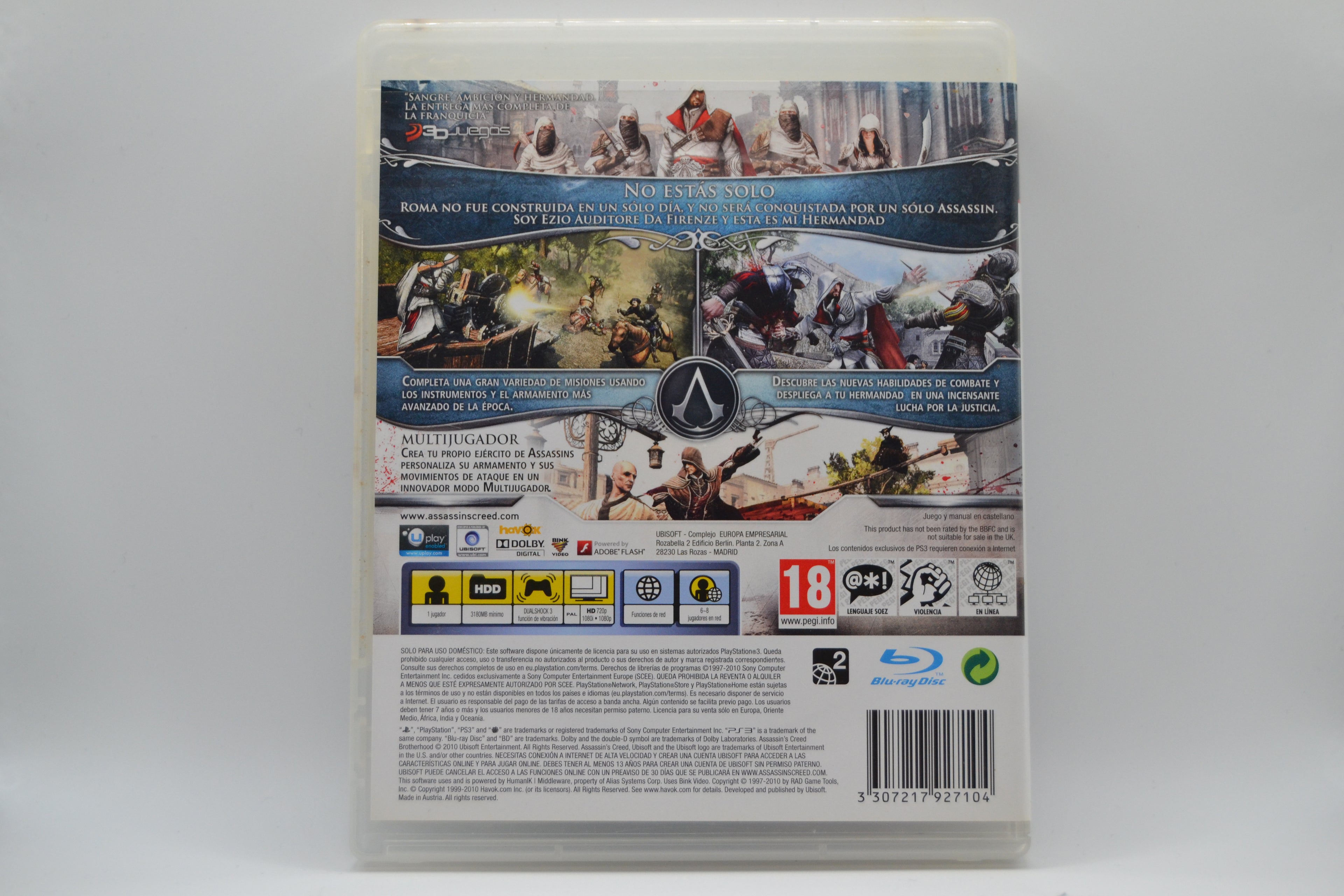 Assassin’s Creed: Hermandad [PS3] Caja+Juego - Estado Excelente
