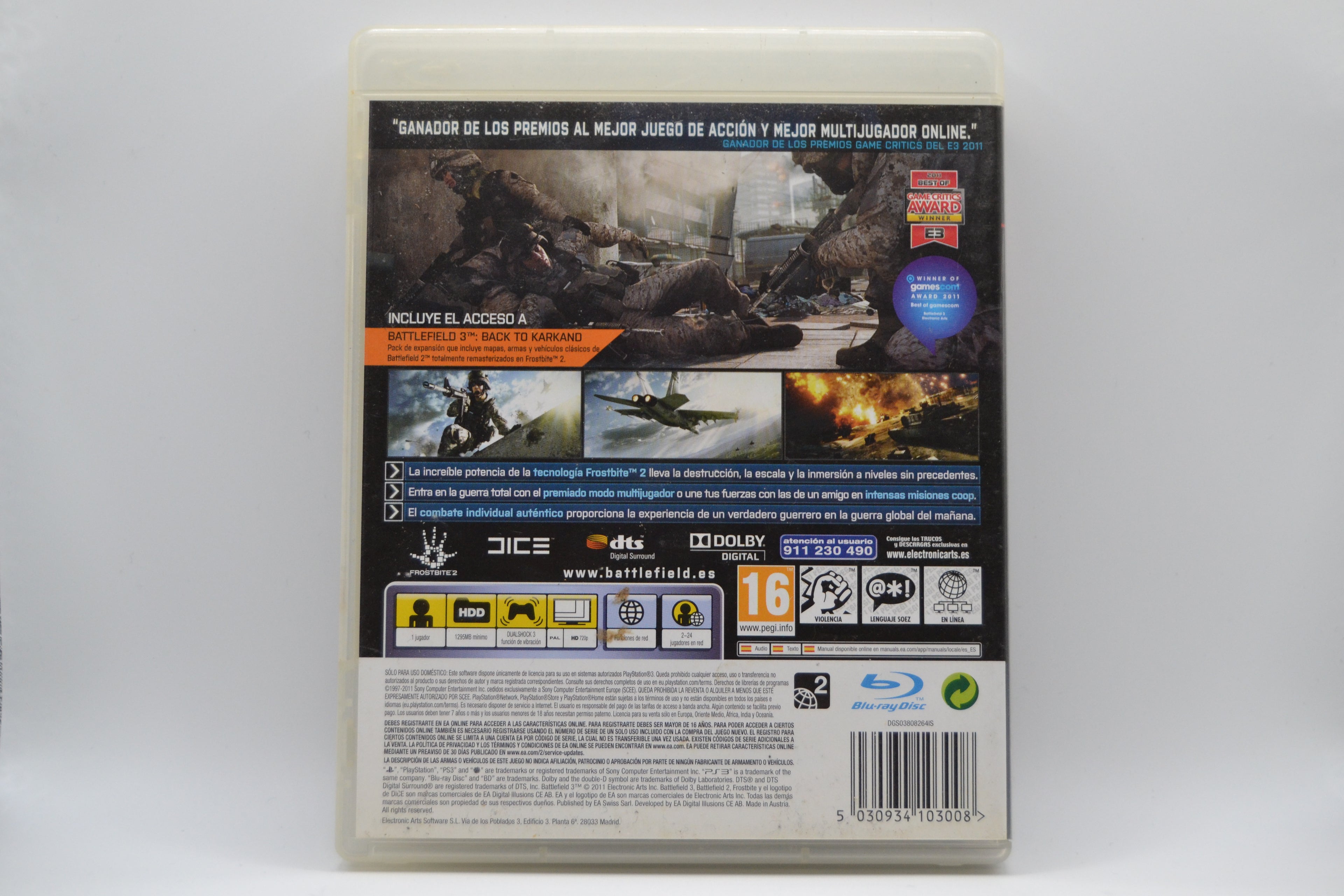 Battlefield 3 [PS3] Caja+Juego - Estado Excelente