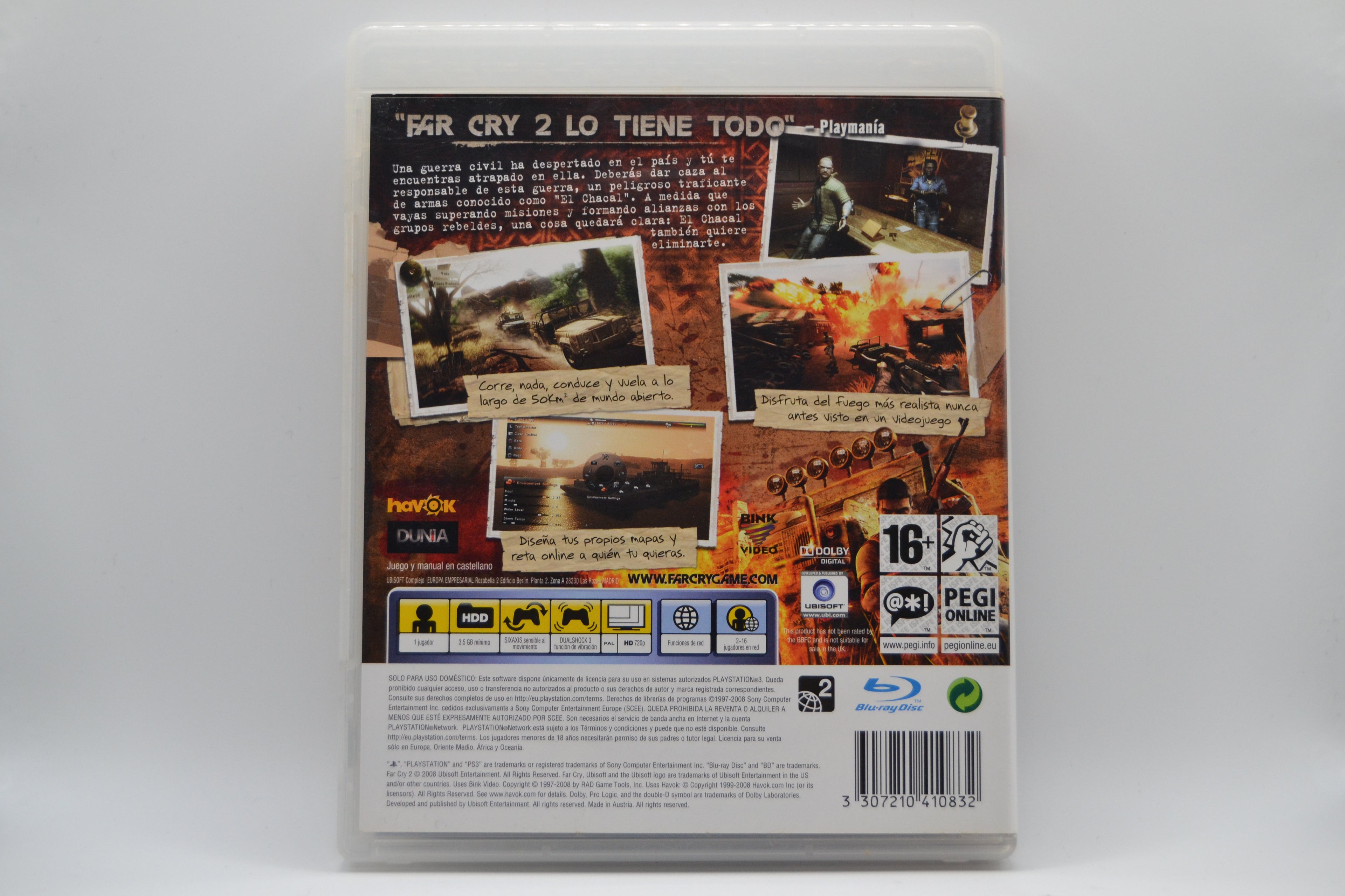Far Cry 2 [PS3] Caja+Juego - Estado Coleccionista