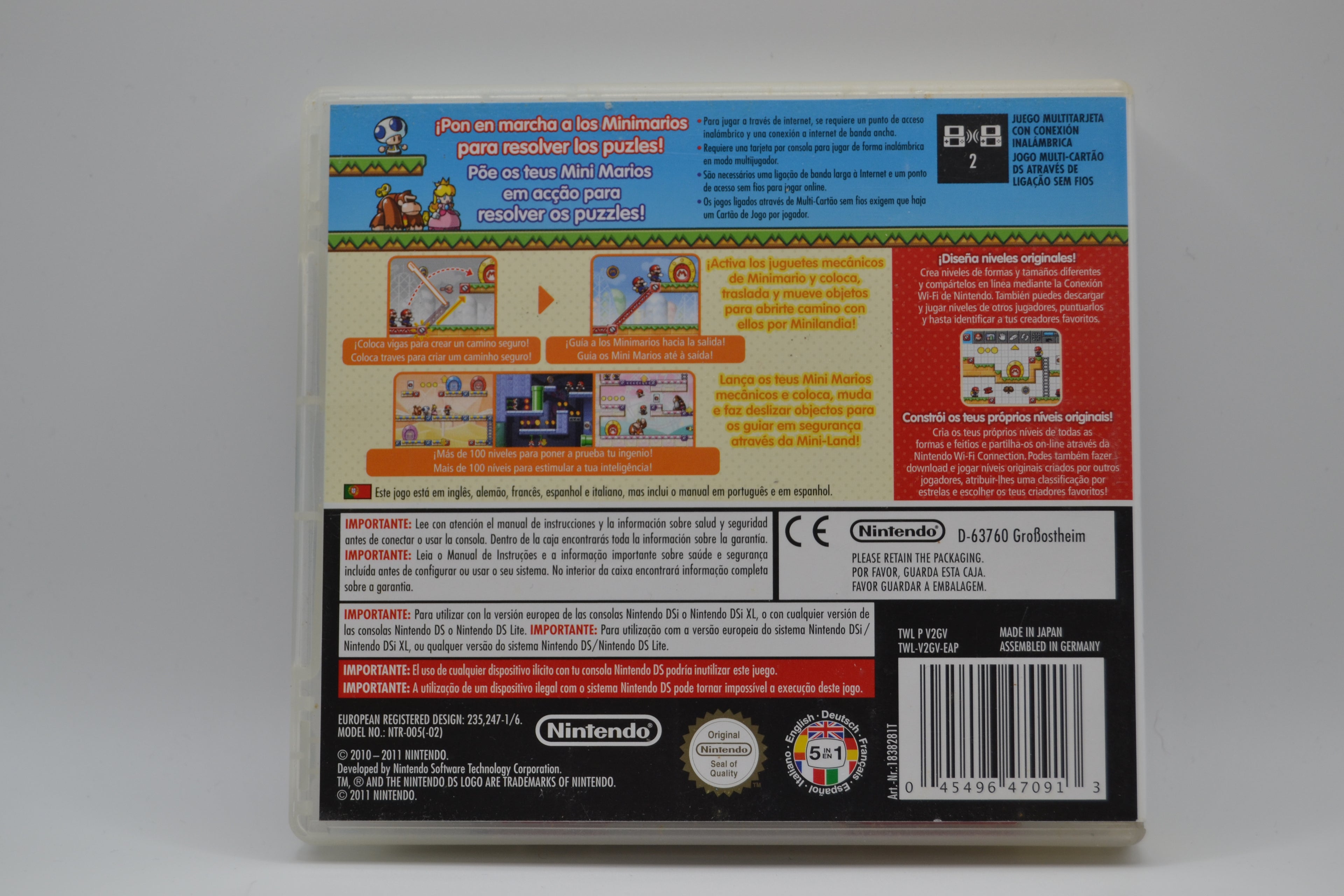 Mario vs. Donkey Kong Mini-Land Mayhem Nintendo DS completo PAL ESP - Estado cuidado