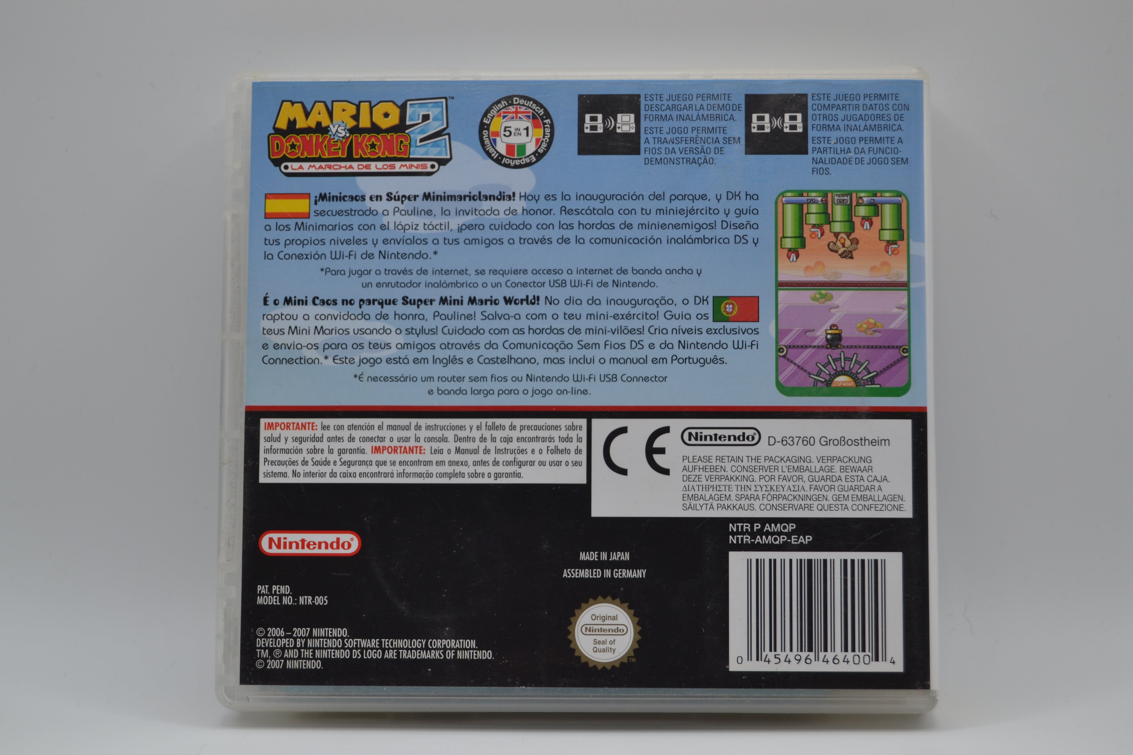 Mario vs. Donkey Kong 2 La Marcha de los Minis Nintendo DS completo PAL ESP - Estado cuidado