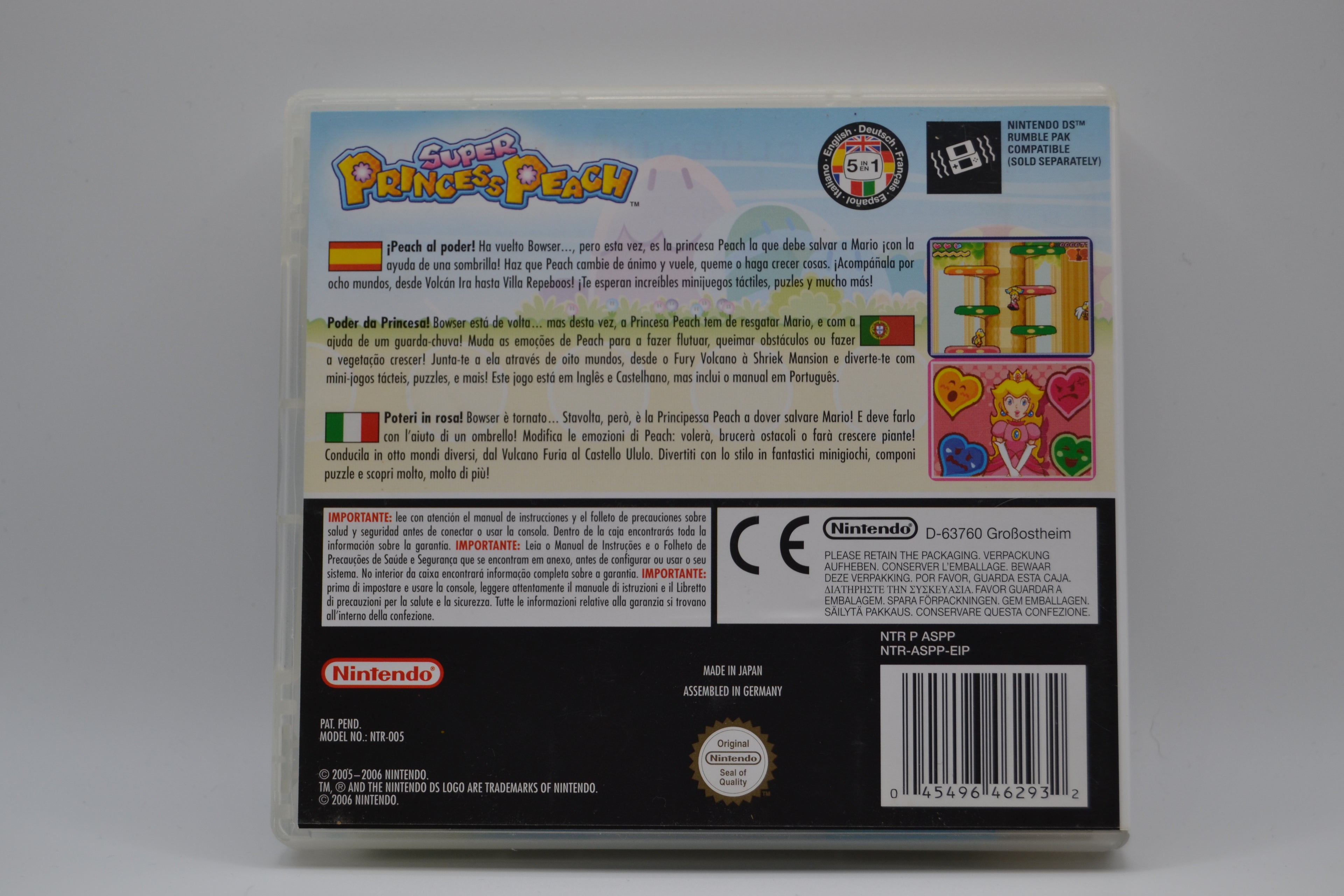 Super Princess Peach Nintendo DS completo PAL ESP - Estado cuidado