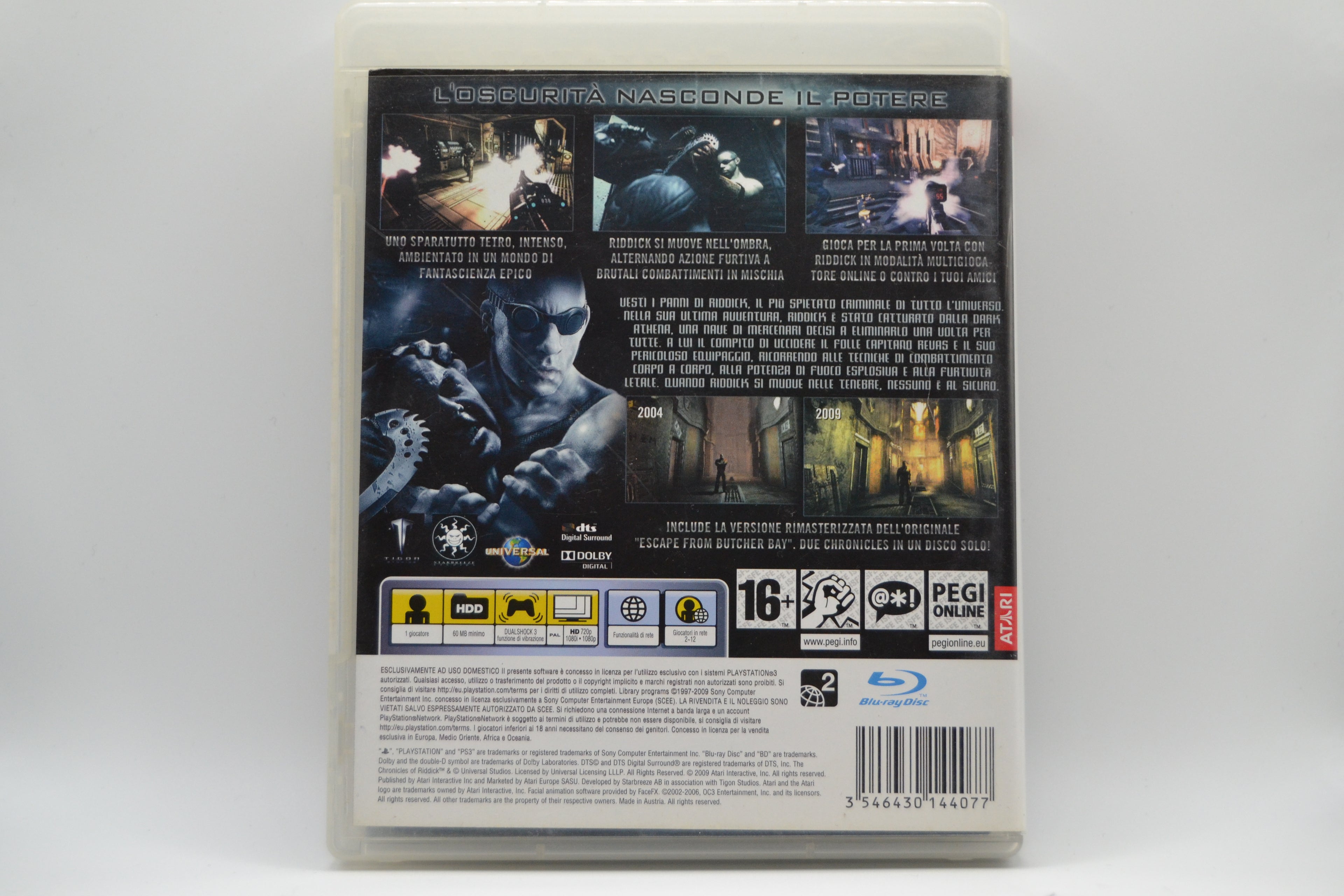 The Cronicles of Riddick Assault on Dark Athena [PlayStation 3] Completo - PAL IT - Estado cuidado