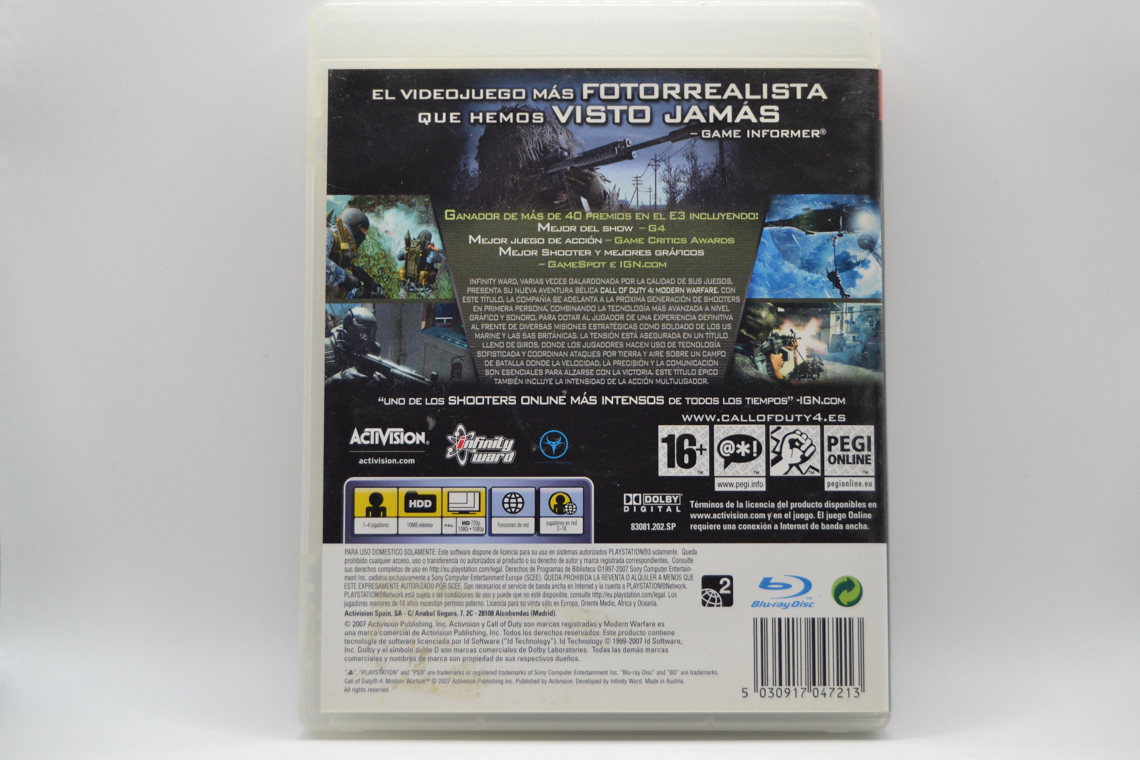 Call of Duty 4 Modern Warfare [PlayStation 3] Completo - Estado excelente