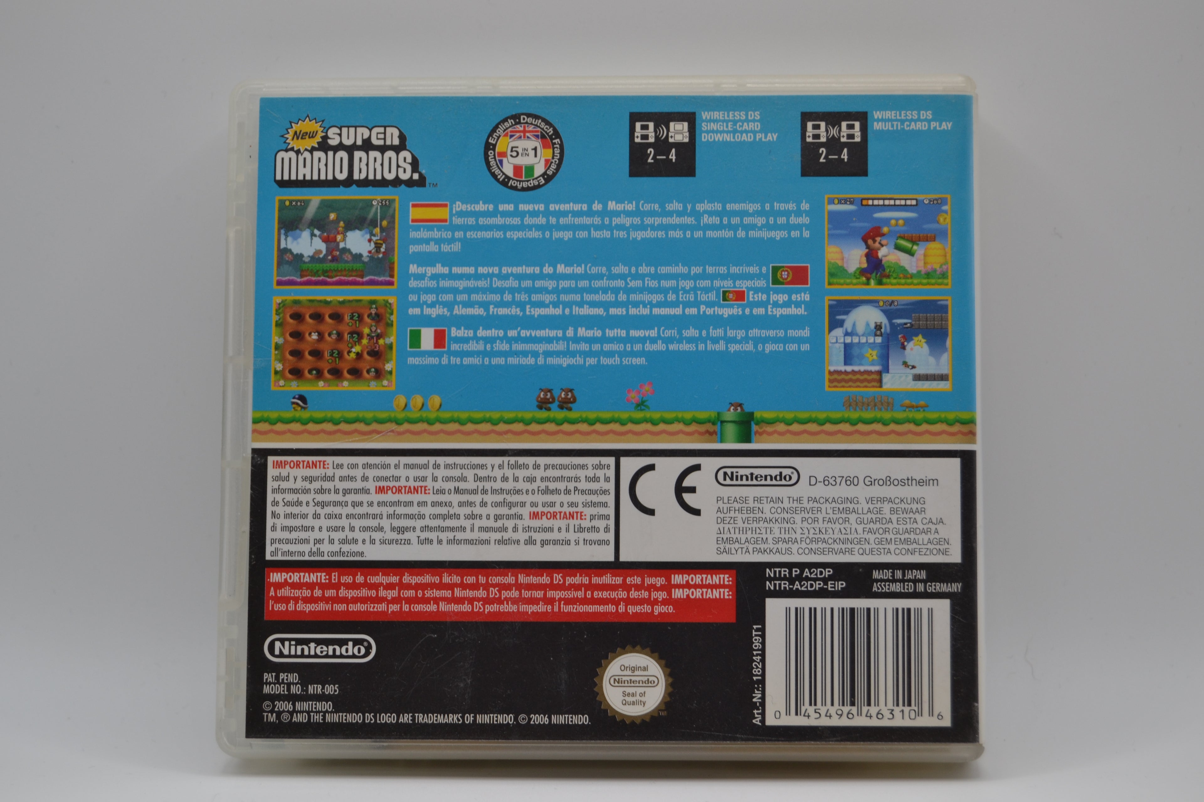 New Super Mario Bros Nintendo DS completo PAL ESP - Estado cuidado