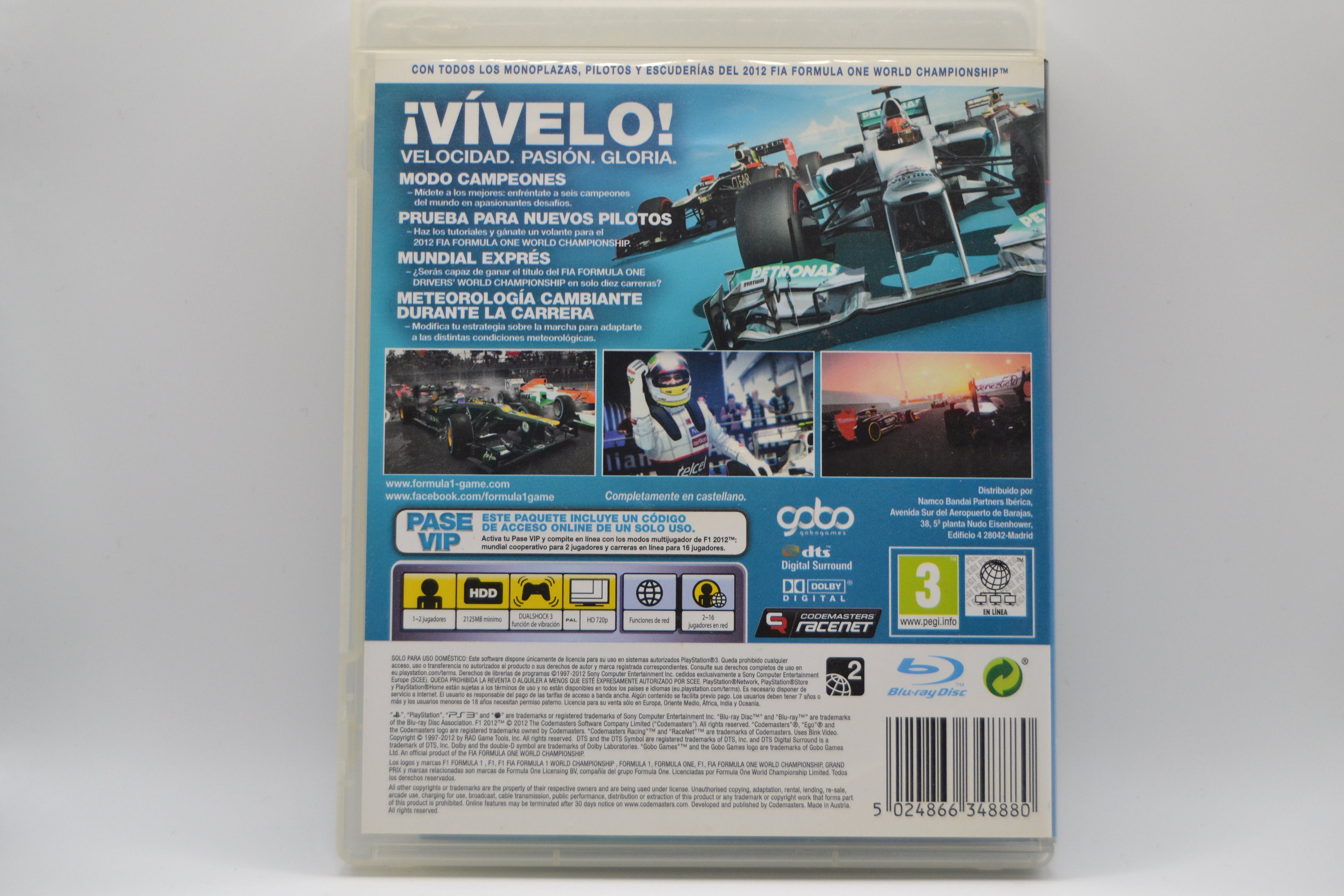 F1 2012 [PlayStation 3] Completo - Estado Excelente