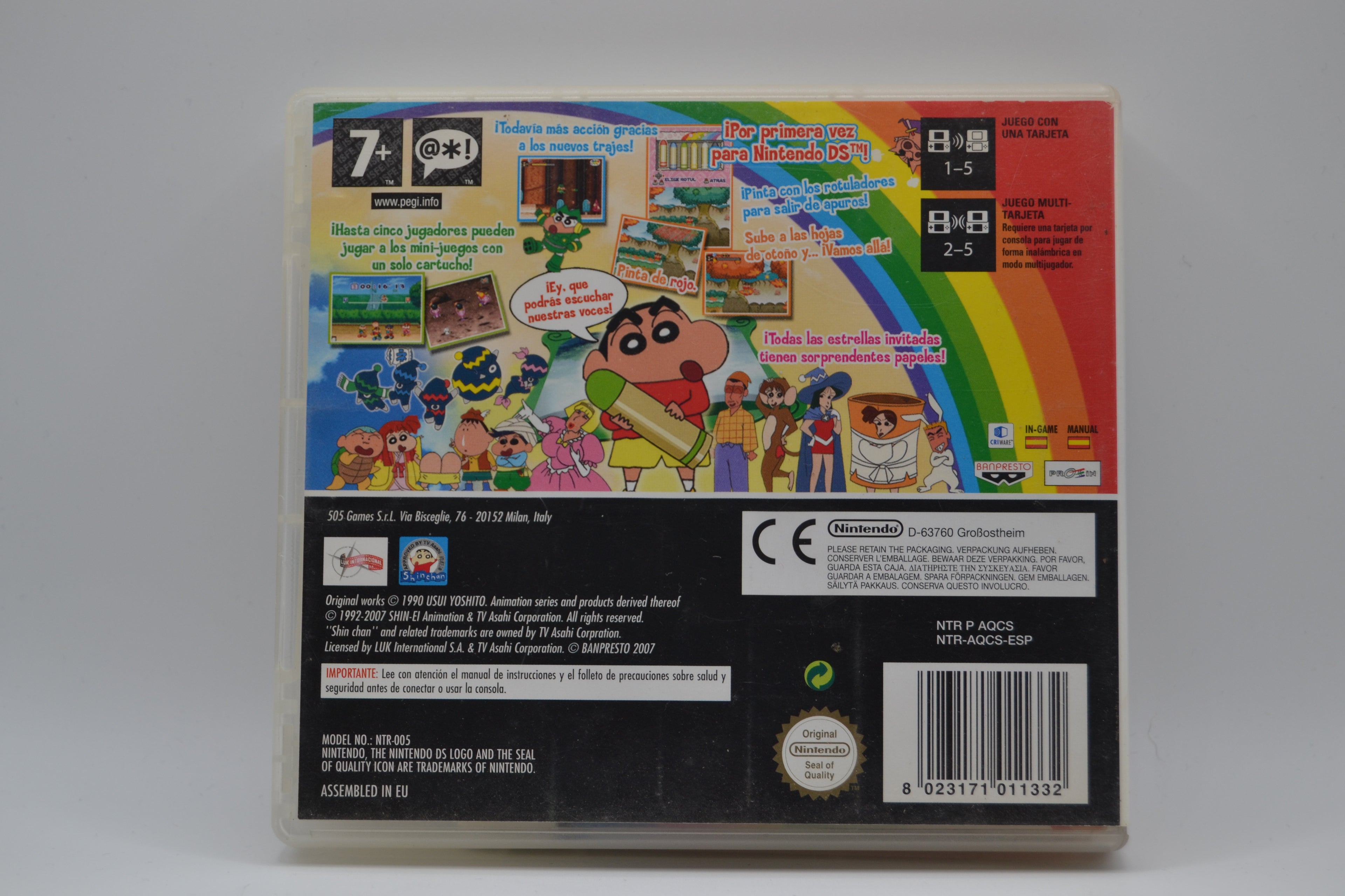 Shin Chan Flipa en Colores Nintendo DS completo PAL ESP - Estado cuidado