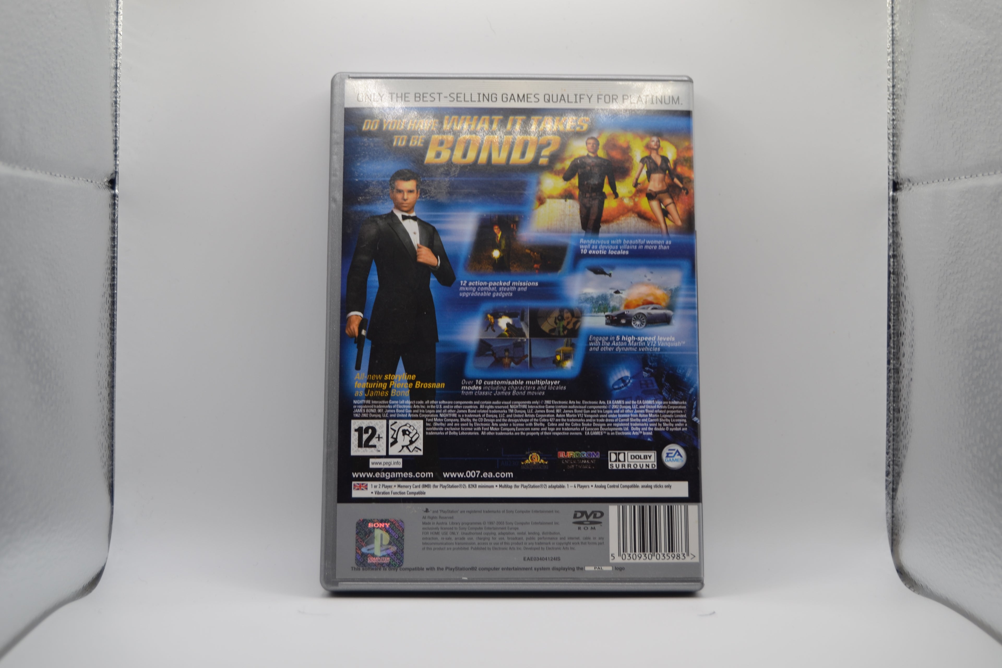 007 NightFire Platino [PlayStation 2] Juego + Caja - Estado cuidado