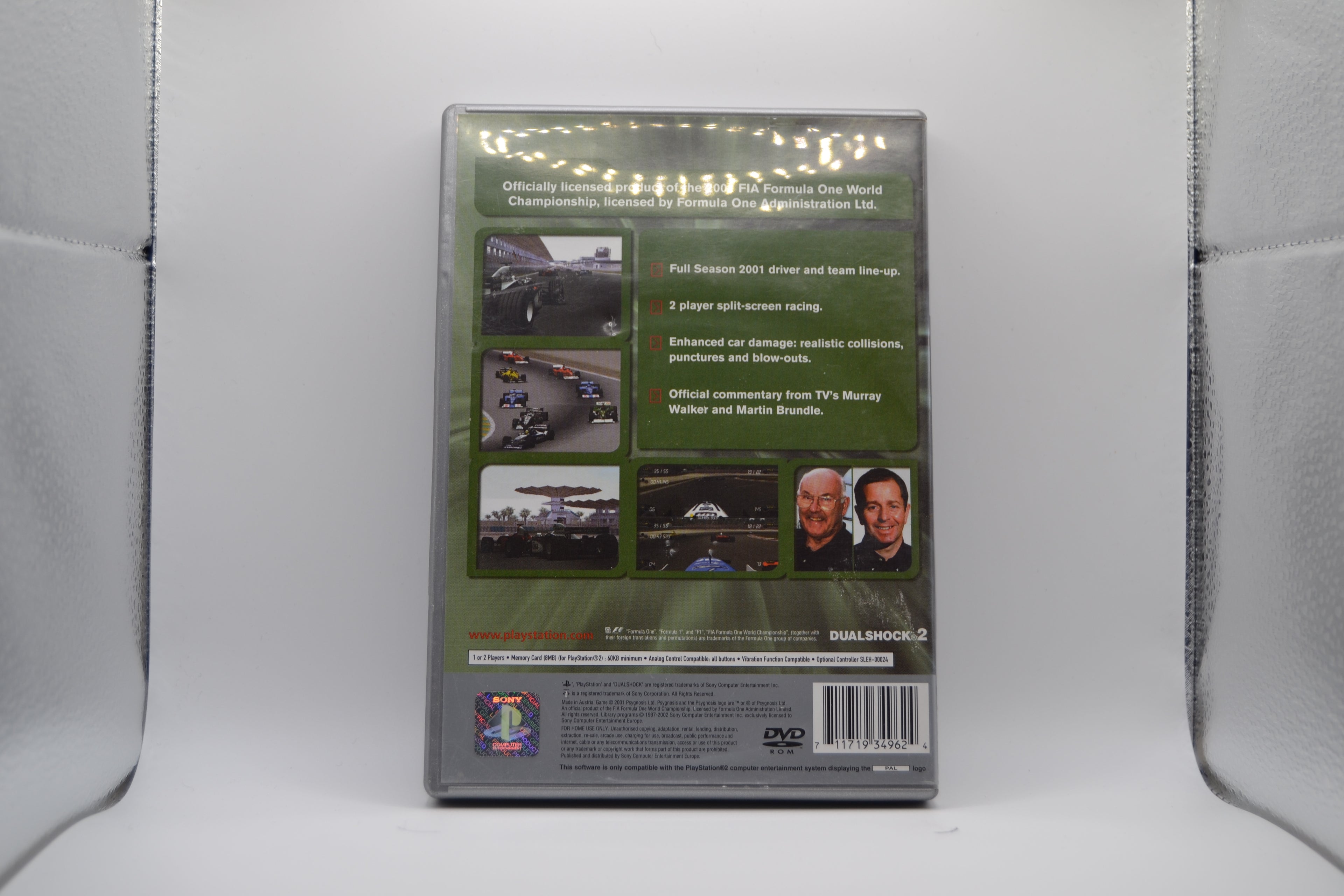 Formula one 2001 Platino [PlayStation 2] Juego+Caja - Estado Básico