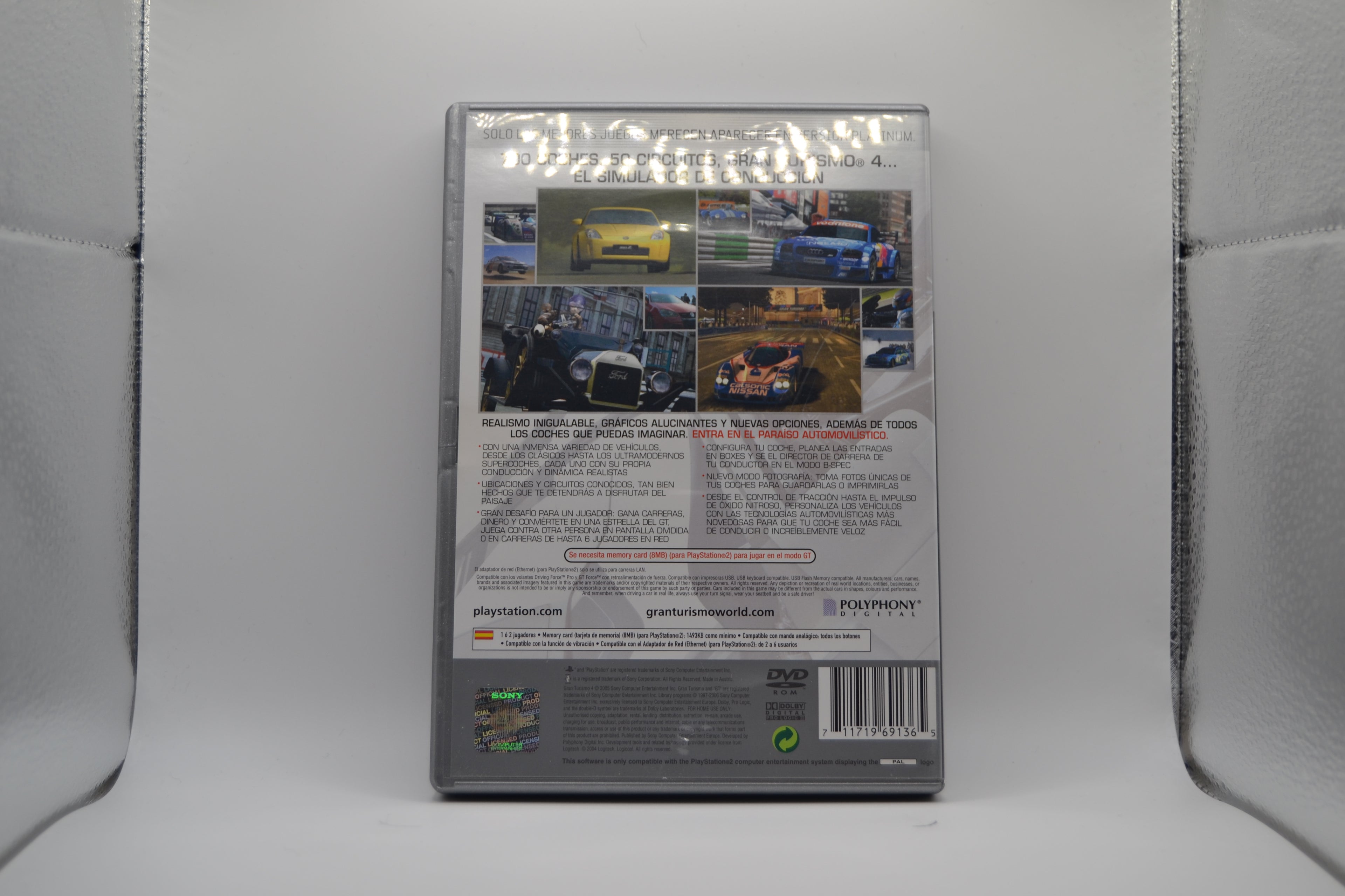 Gran Turismo 4 edicion platino [PlayStation 2] Completo - Estado cuidado