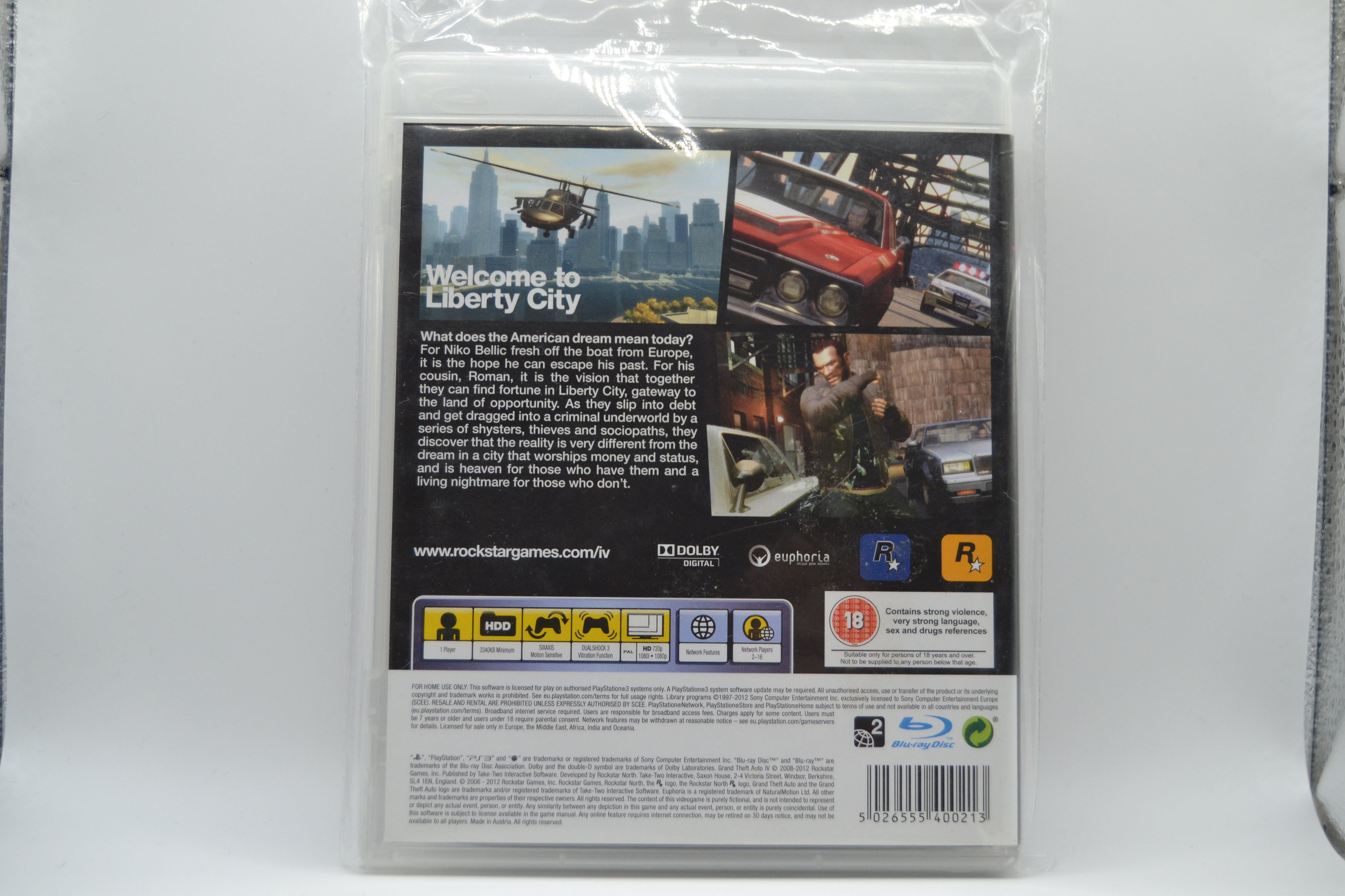 Grand Theft Auto 4  [PlayStation 3] Solo caja - Estado cuidado