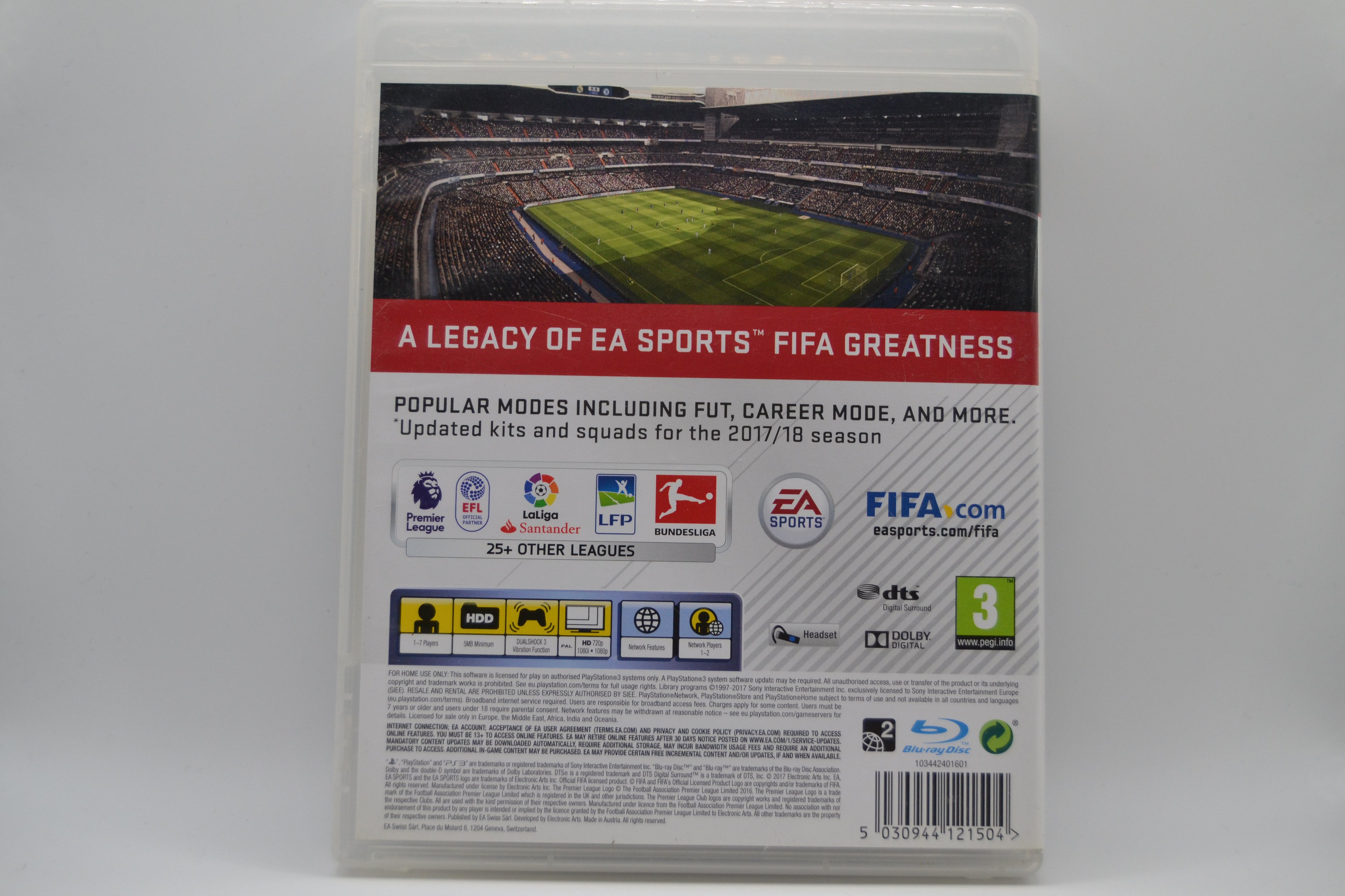 Fifa 18 [PlayStation 3] Completo - Estado cuidado