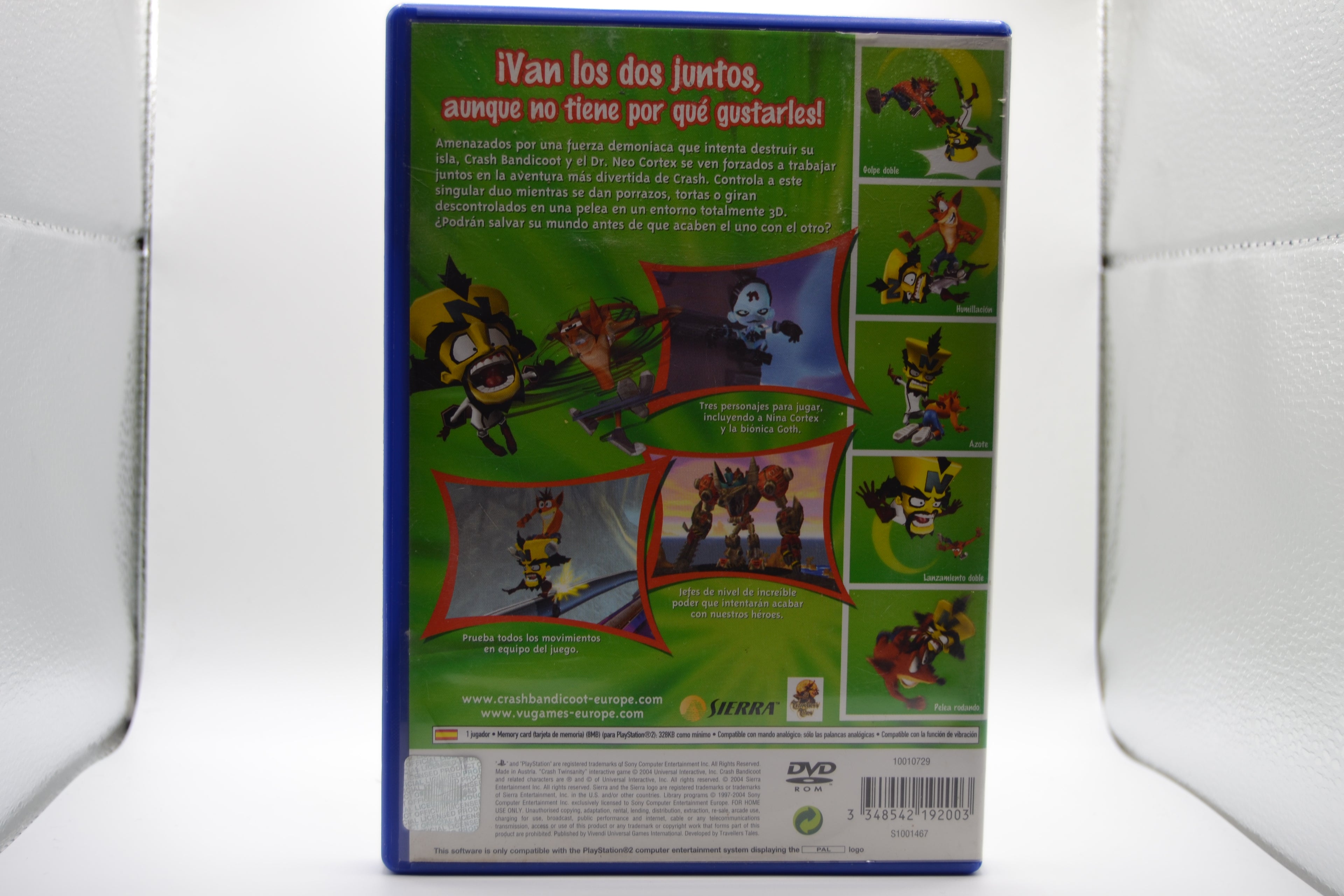 Crash Twin Sanity [PlayStation 2] Completo - Estado cuidado