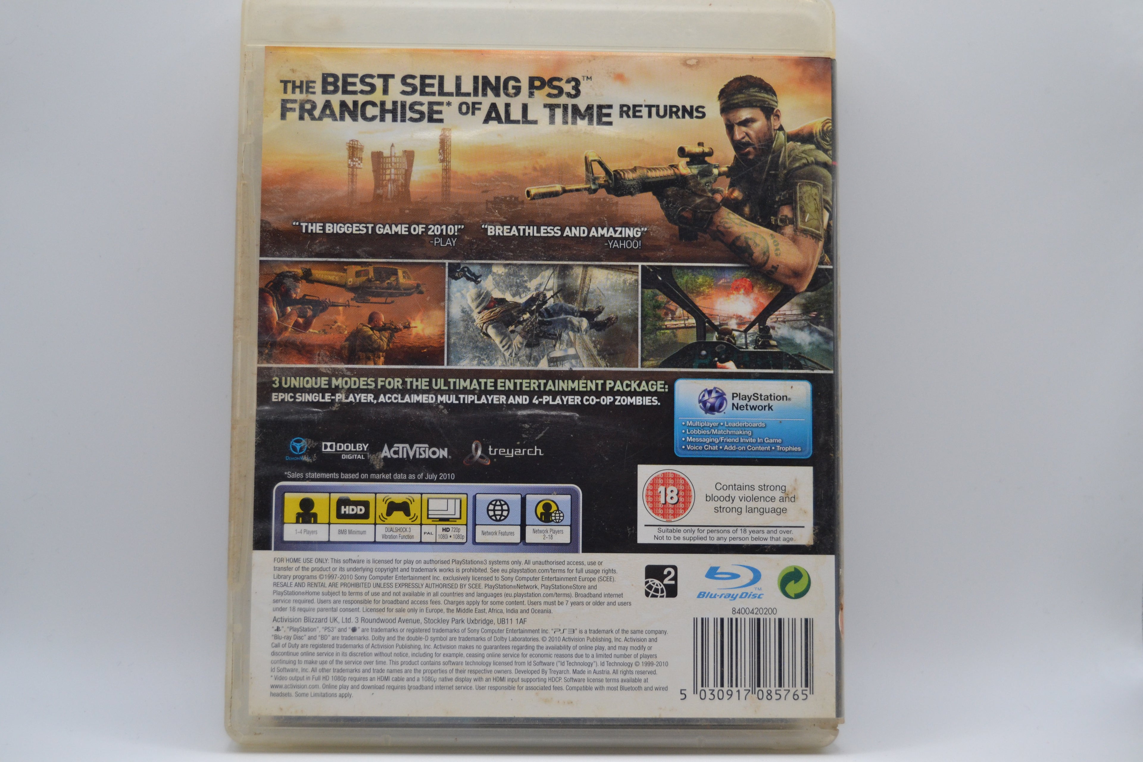 Call of Duty Black Ops [PlayStation 3] Completo - Estado básico