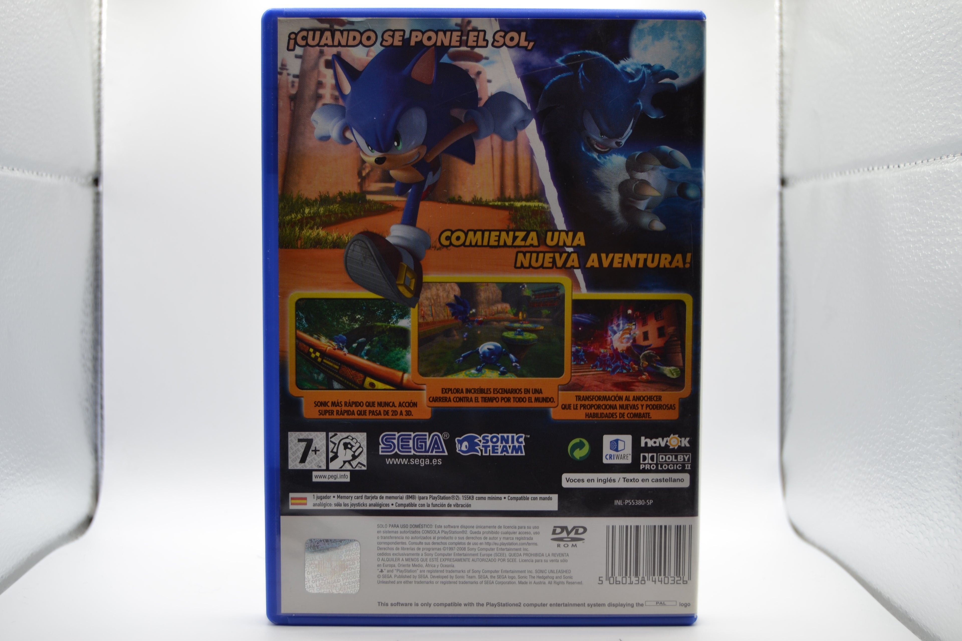 Sonic Unleashed [PlayStation 2] Completo - Estado Cuidado