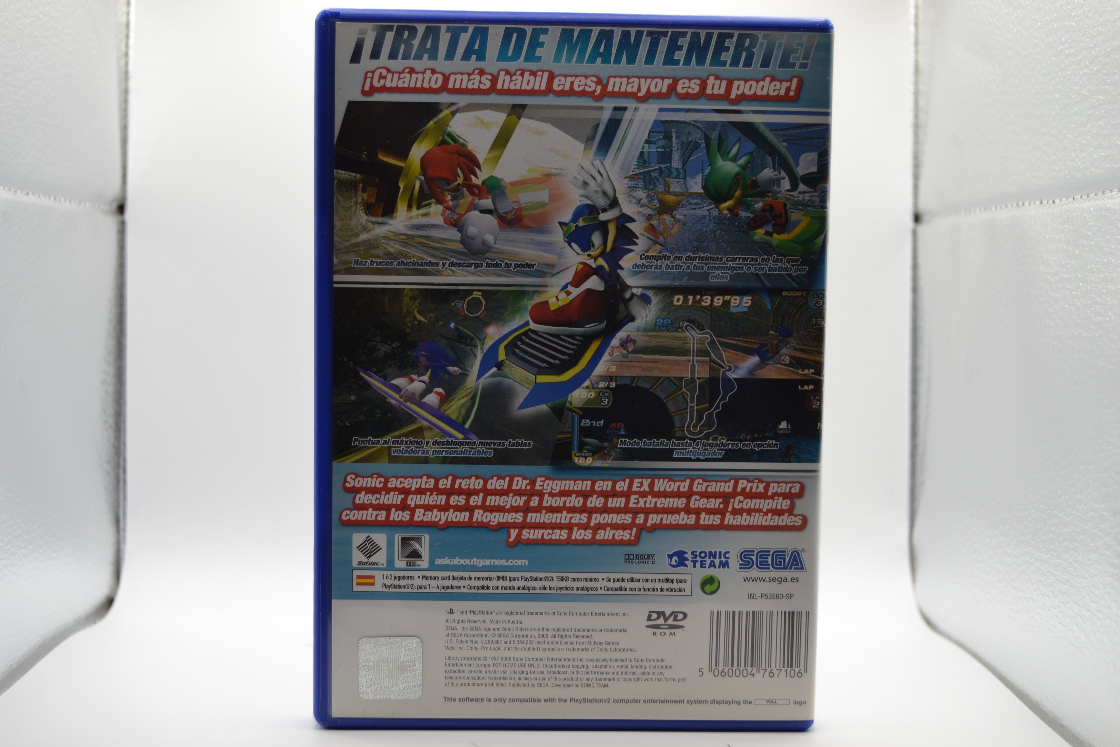 Sonic Riders [PlayStation 2] Caja + Manual - Estado Excelente