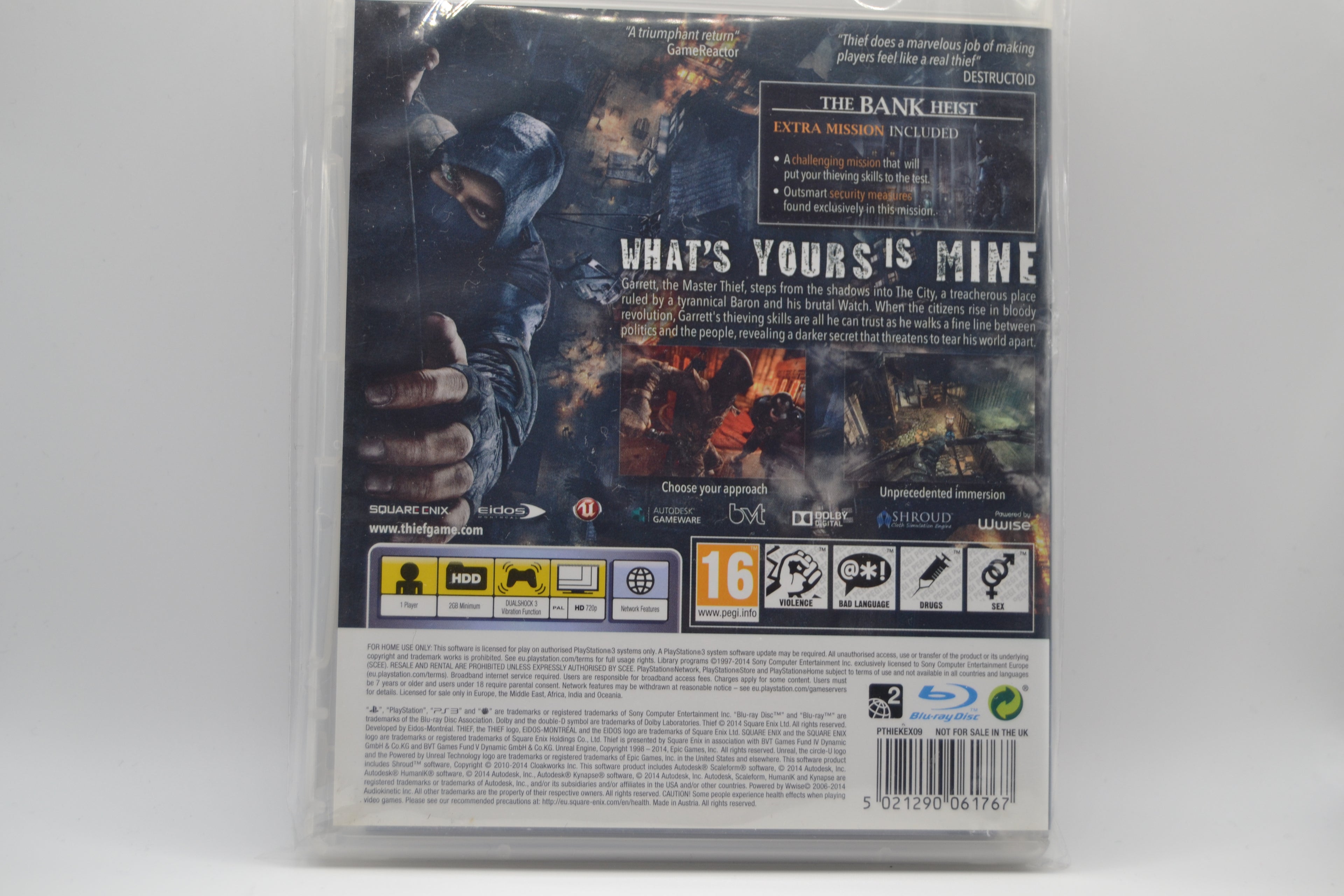 Thief [PlayStation 3] Completo - Estado cuidado