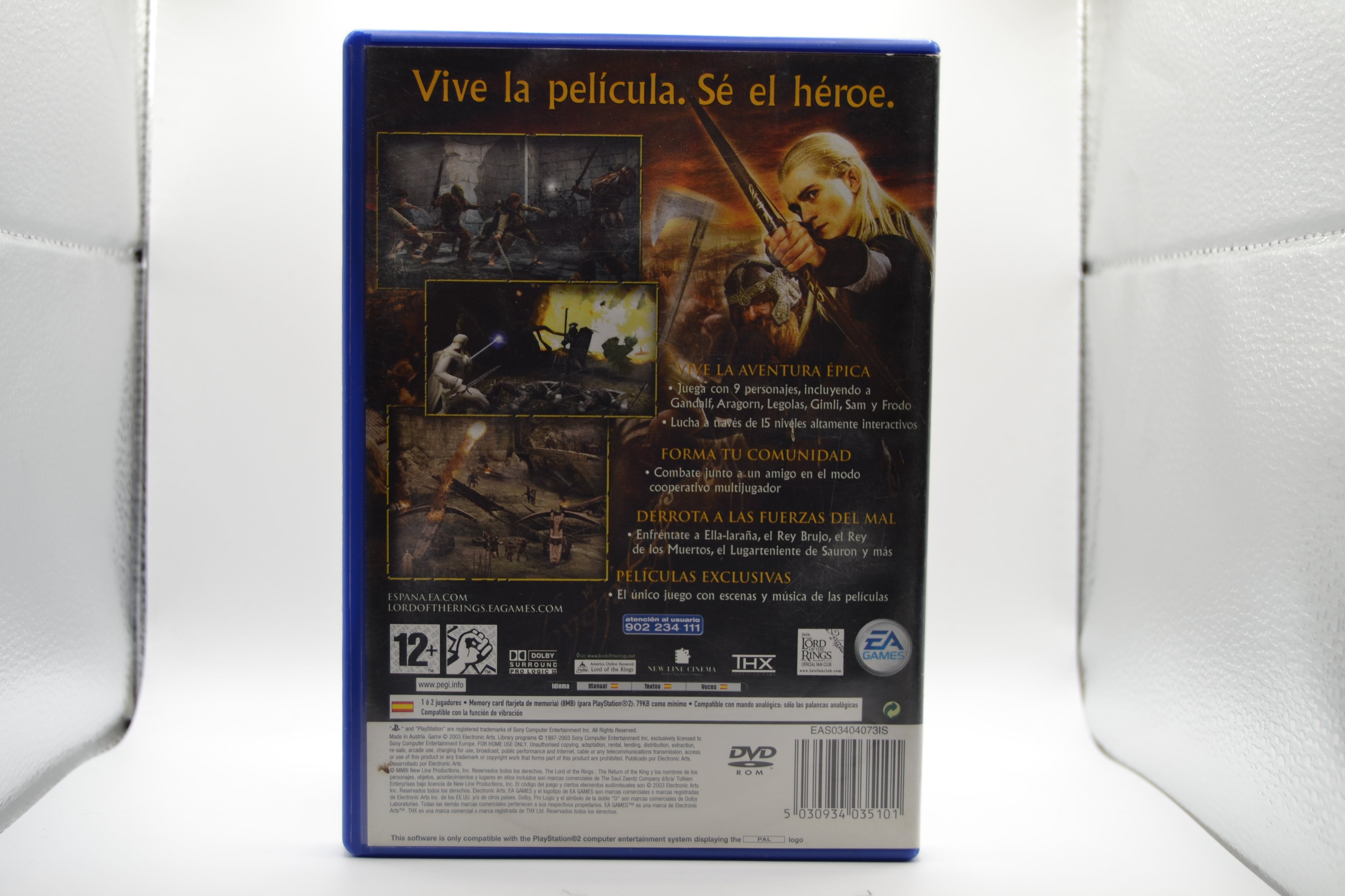 El Señor de Los Anillos El Retorno del Rey [PlayStation 2] Completo - Estado cuidado