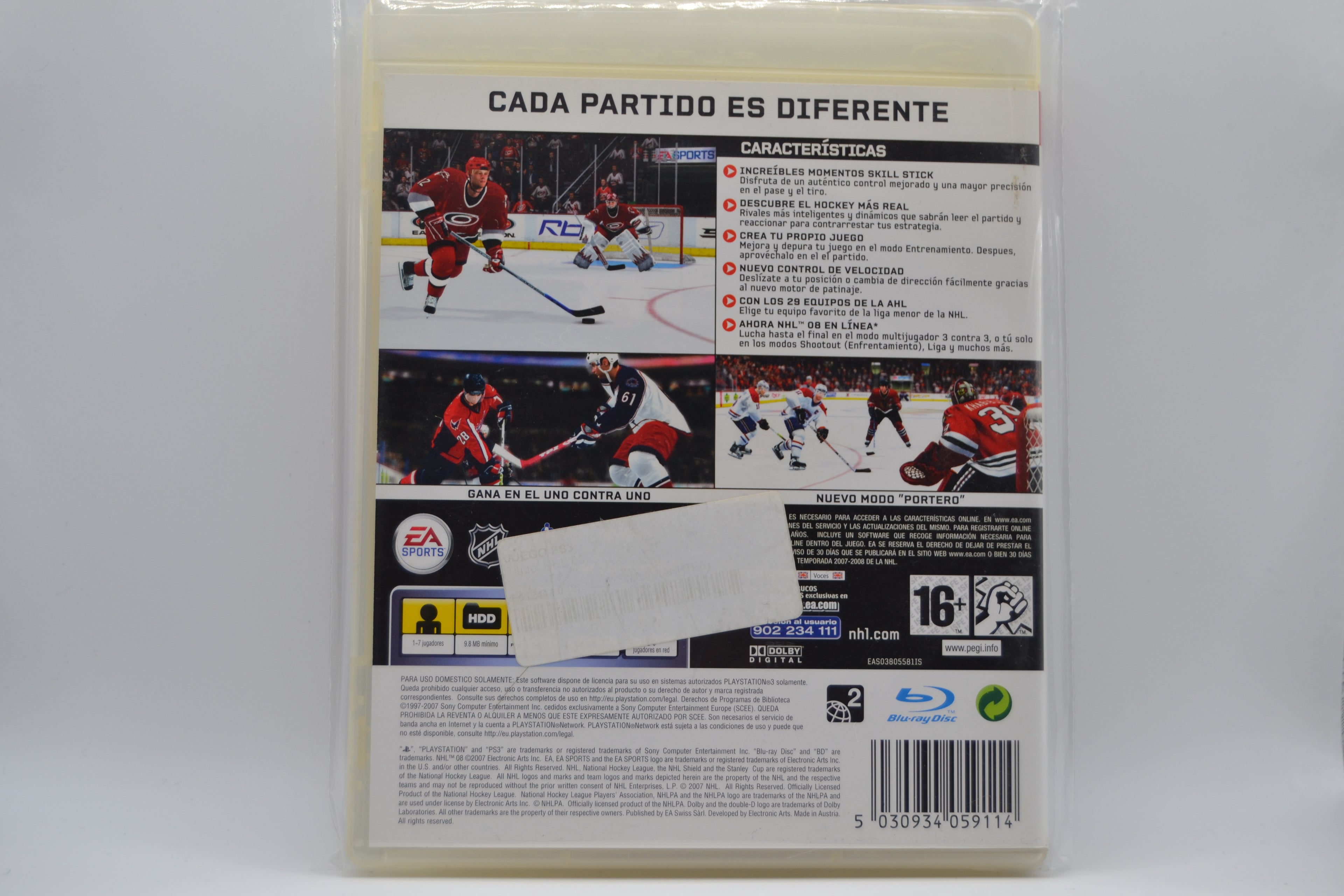 NHL 08 [PlayStation 3] Completo - Estado cuidado