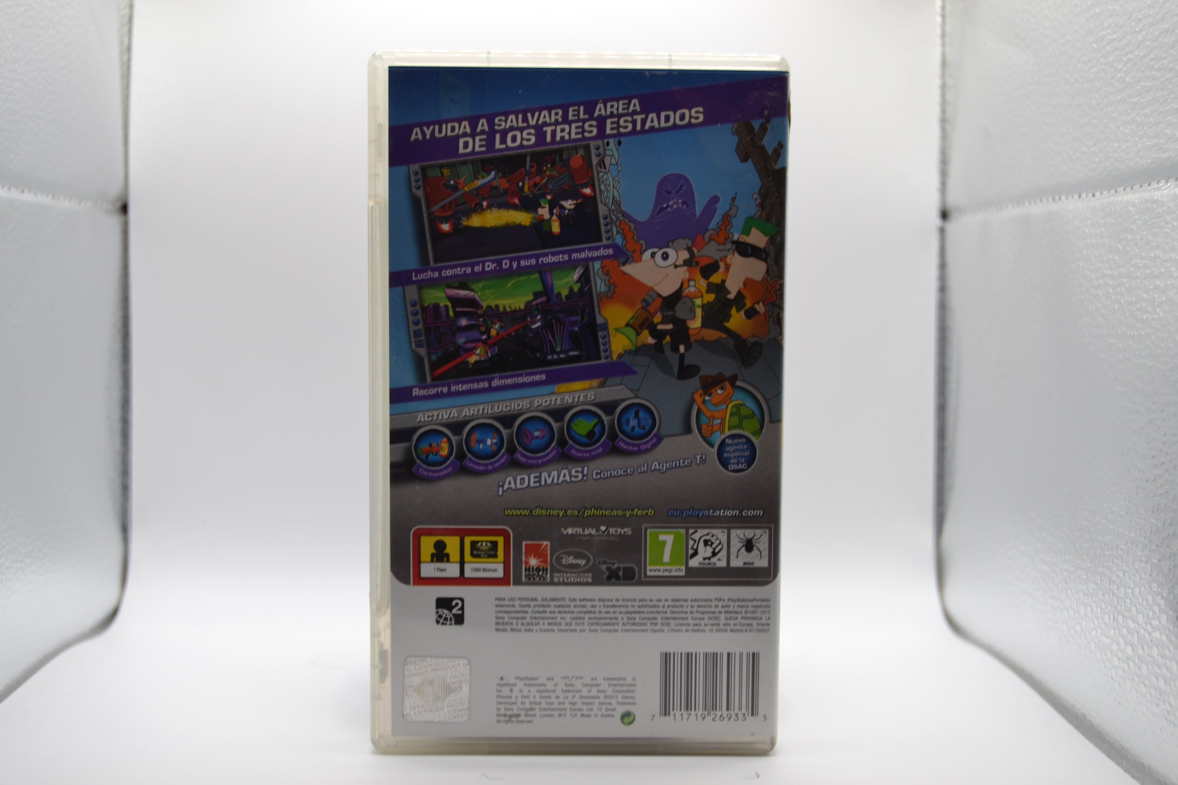 Phineas y Ferb A Través de la 2a Dimensión  [PSP] Caja+Juego - Estado básico