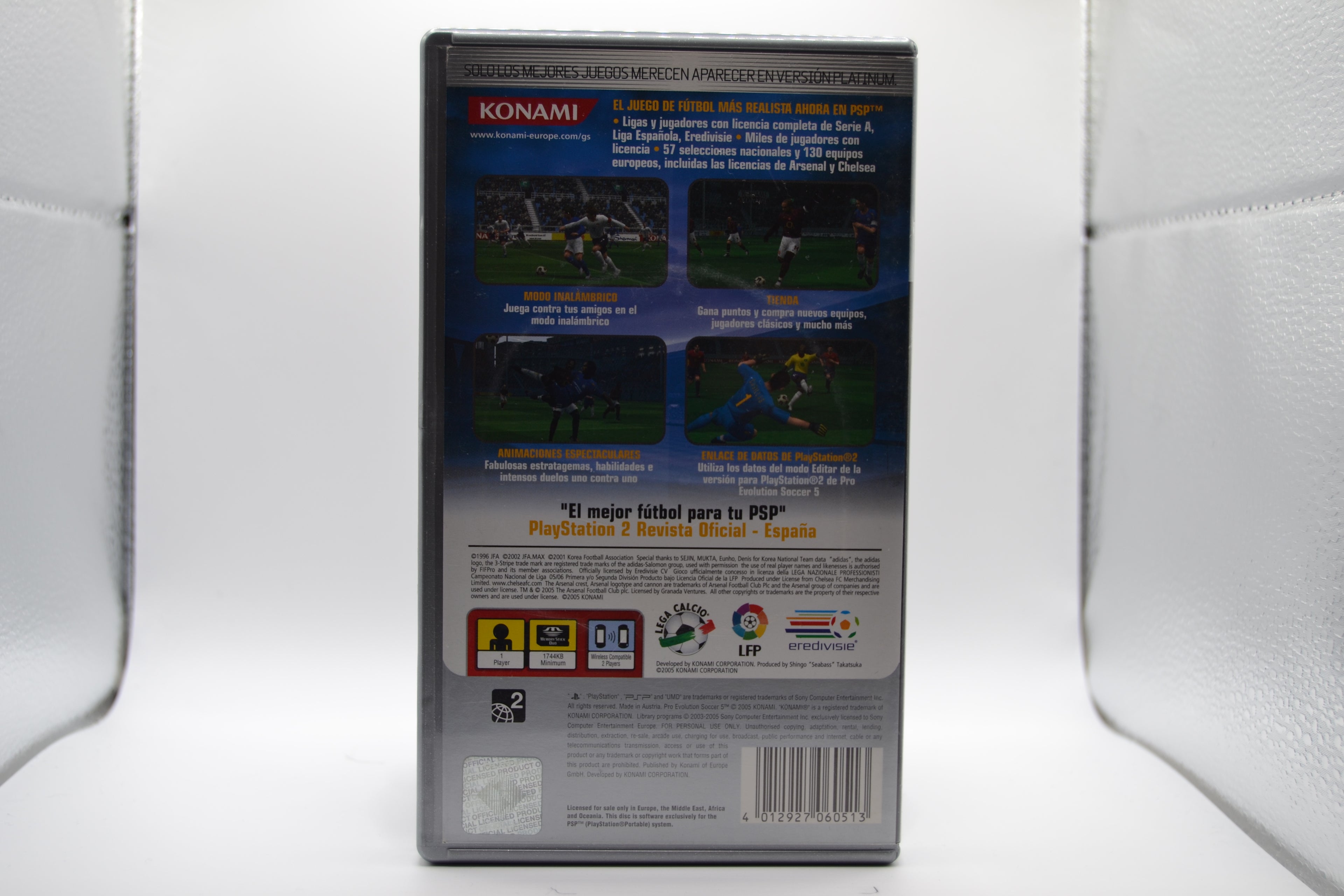 Pro Evolution Soccer 5 Platino [PSP] Completo - Estado excelente