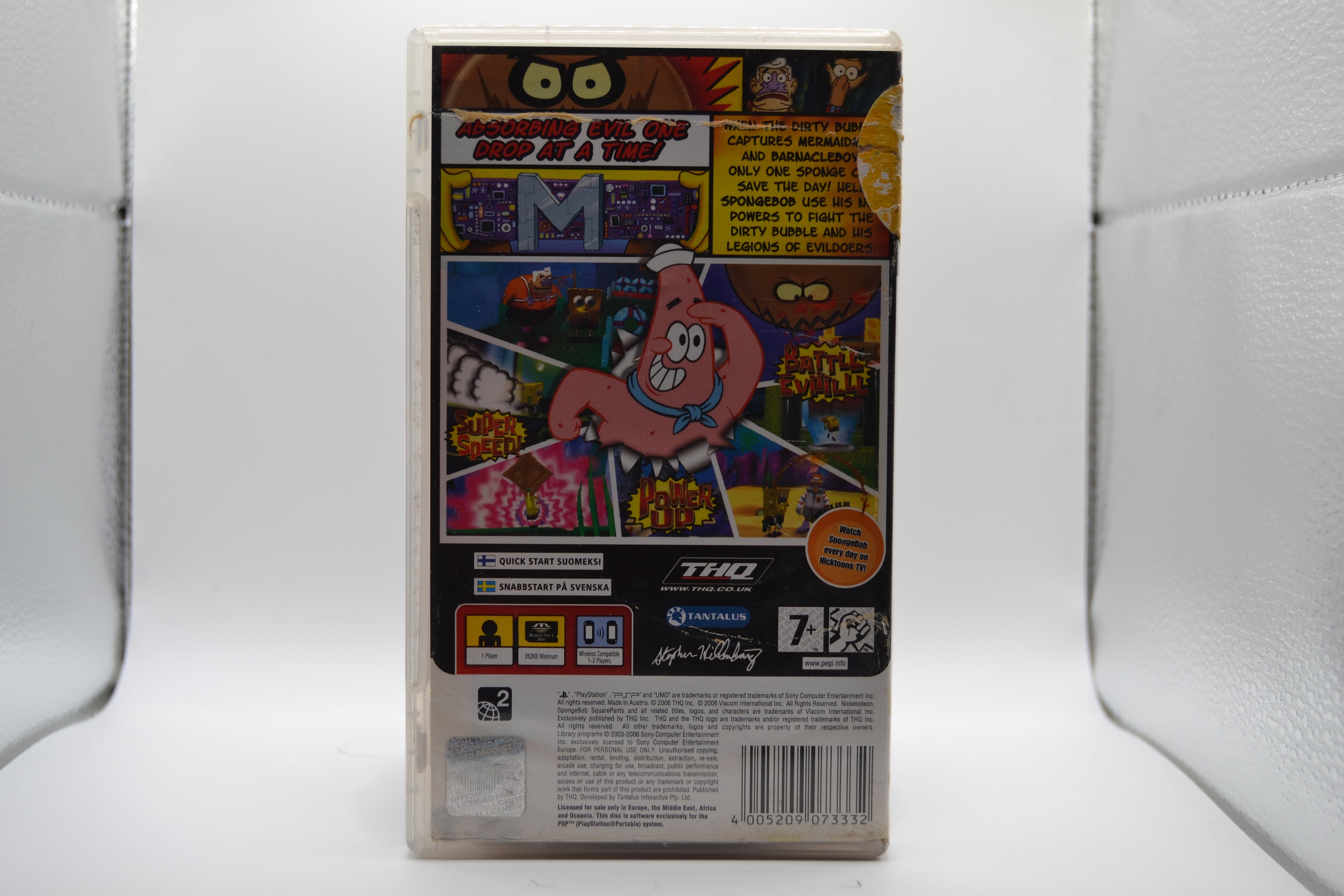 SpongeBob SquarePants: The Yellow Avenger [PSP] Completo - Estado básico