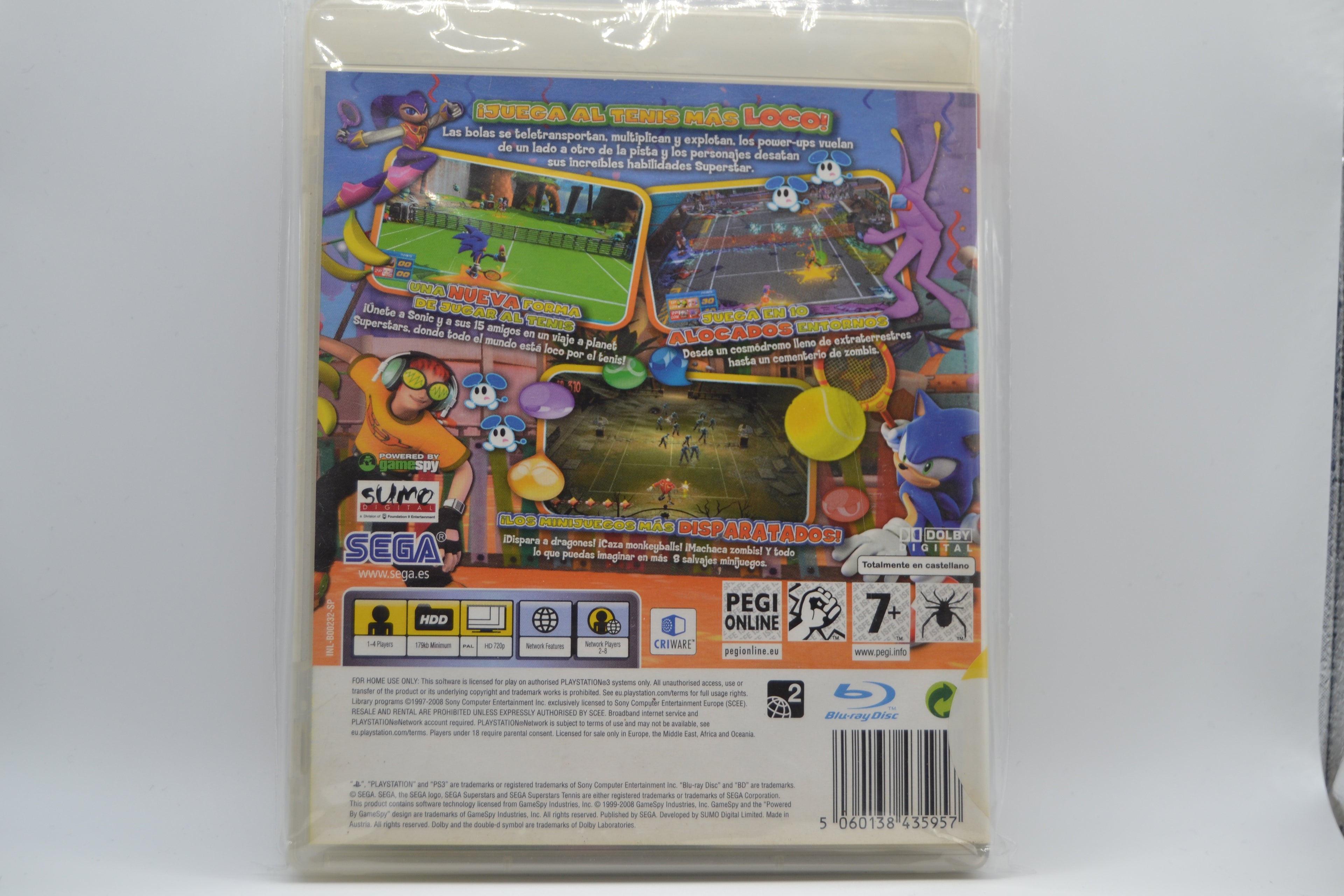 Sega Superstar Tennis [PlayStation 3] Completo - Estado básico