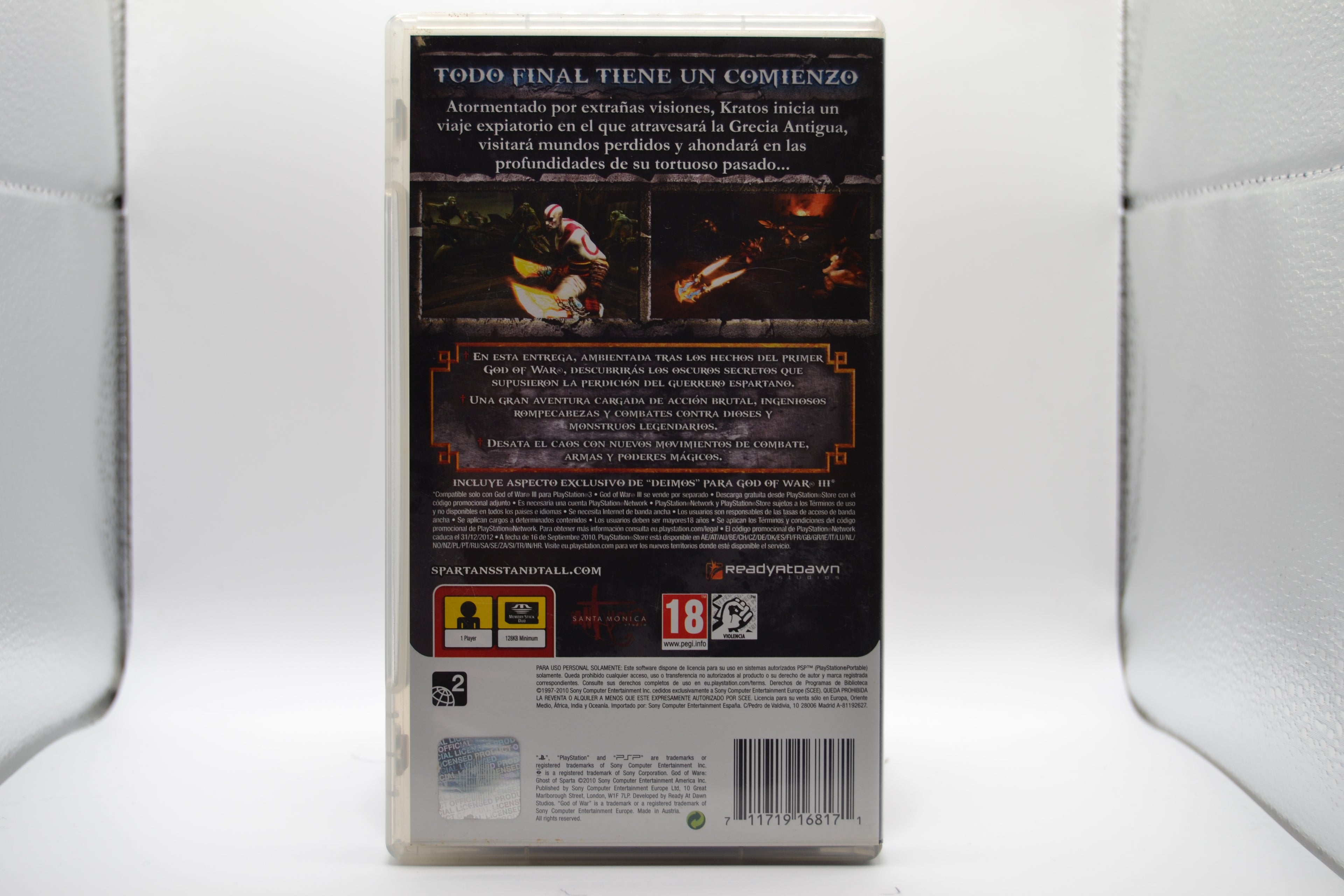 God Of War Ghost of Sparta [PSP] Completo - Estado cuidado