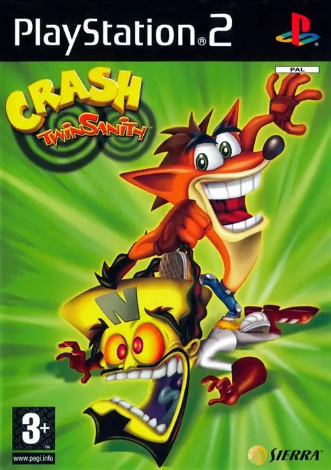 Crash Twin Sanity [PlayStation 2] Completo - Estado cuidado