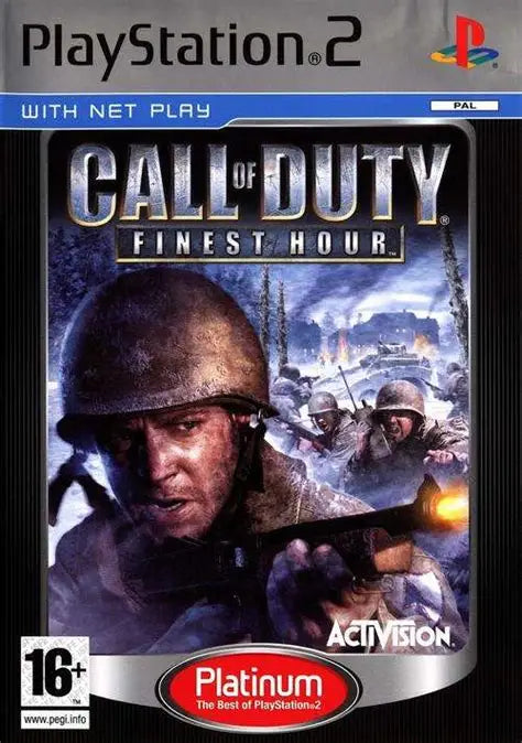 Call of Duty: Finest Hour Platinum PlayStation 2 completo PAL ESP - Estado básico