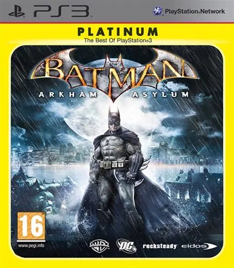 Batman: Arkham Asylum Platinum PlayStation 3 juego + caja PAL GERMANY - Estado básico