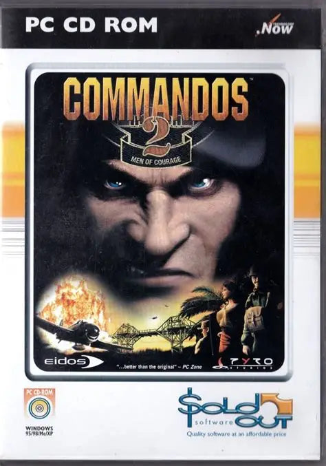 Commandos 2: Men of Courage Sold Out PC juego + caja versión UK - Estado básico