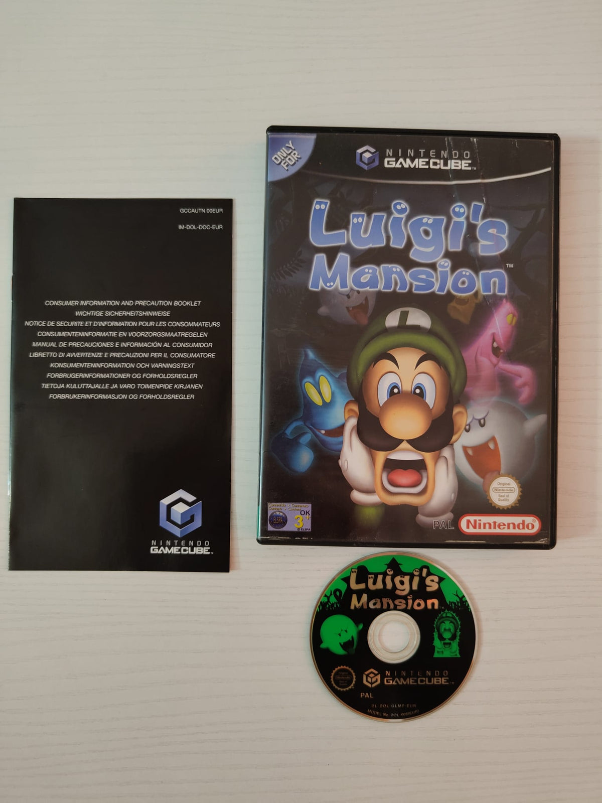 Luigi's Mansion GameCube juego + caja PAL ESP - Estado básico