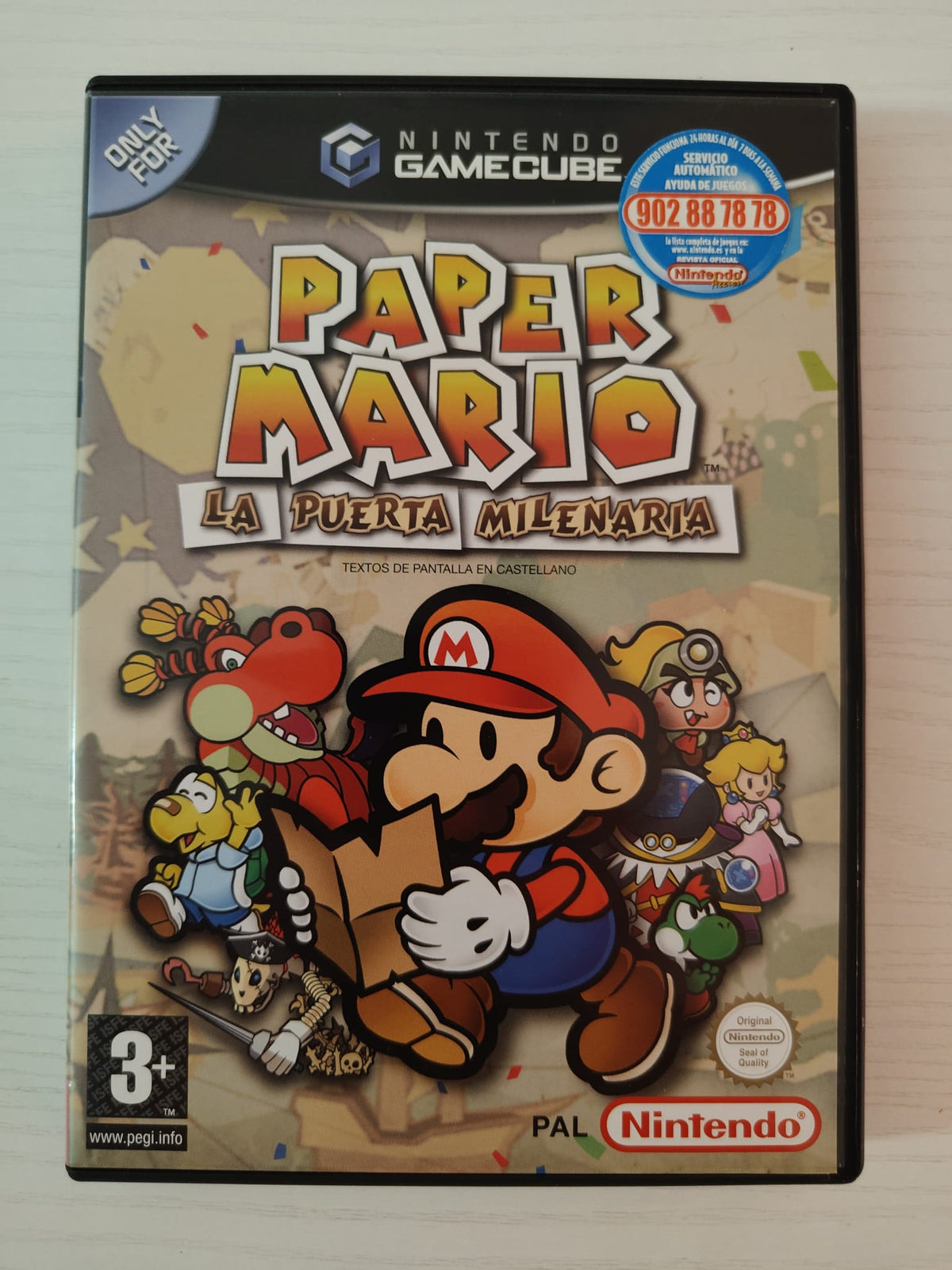 Paper Mario: La Puerta Milenaria GameCube completo PAL ESP - Estado coleccionista