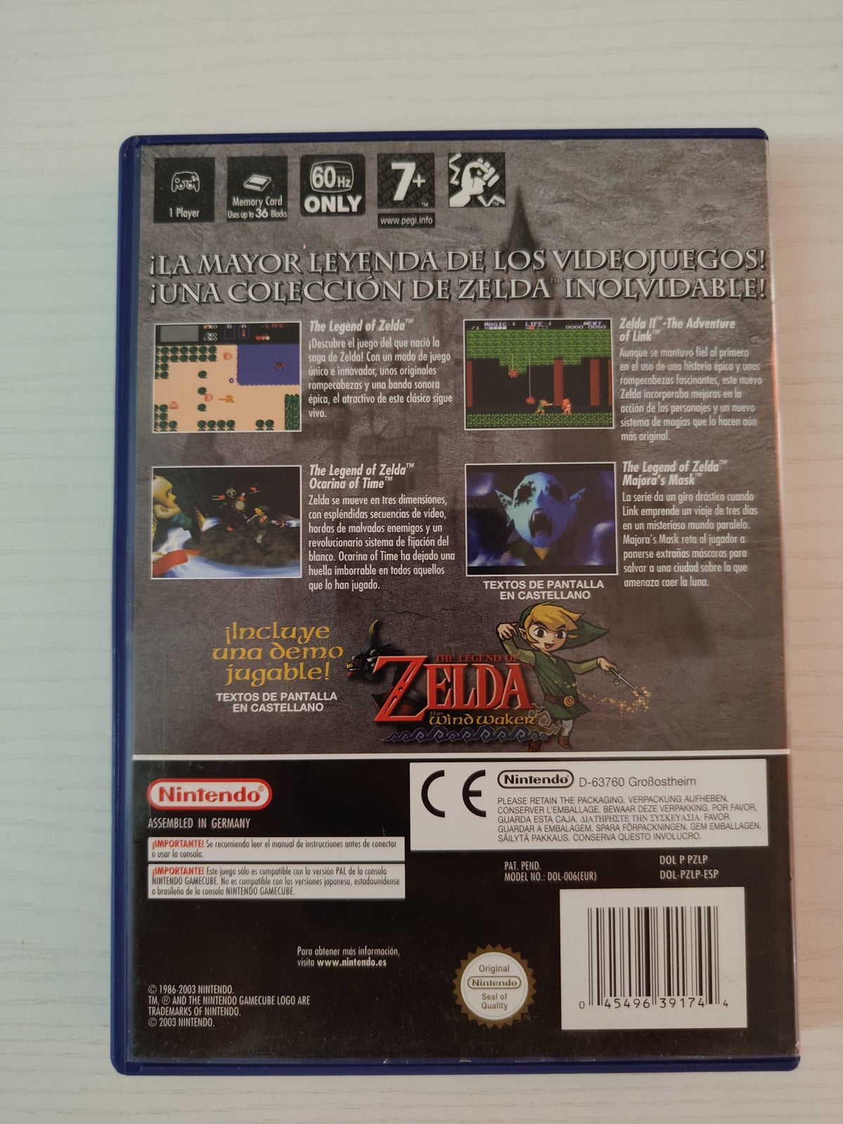 The Legend of Zelda: Collector’s Edition GameCube completo PAL ESP - Estado excelente