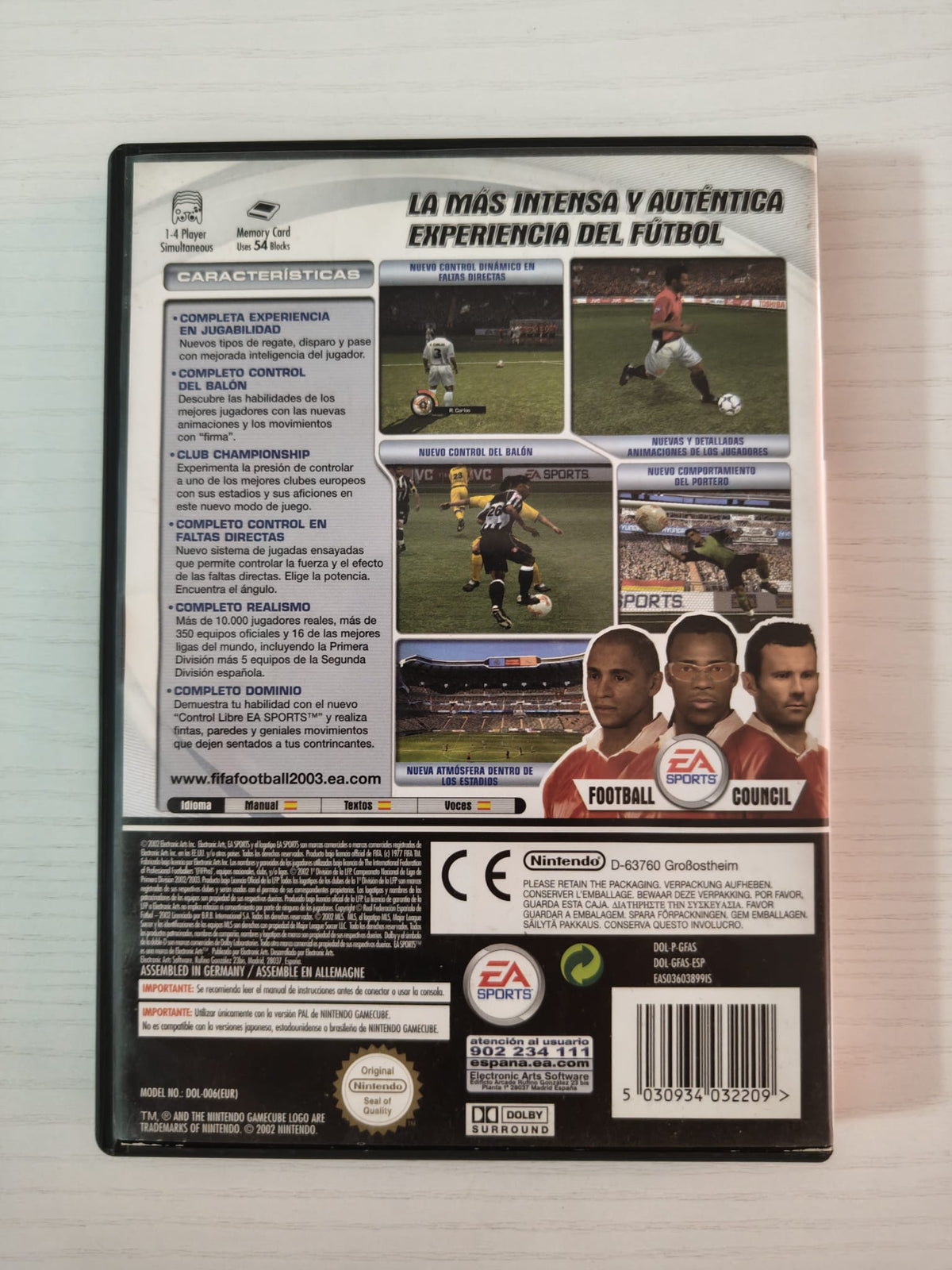 FIFA Football 2003 GameCube completo PAL ESP - Estado excelente
