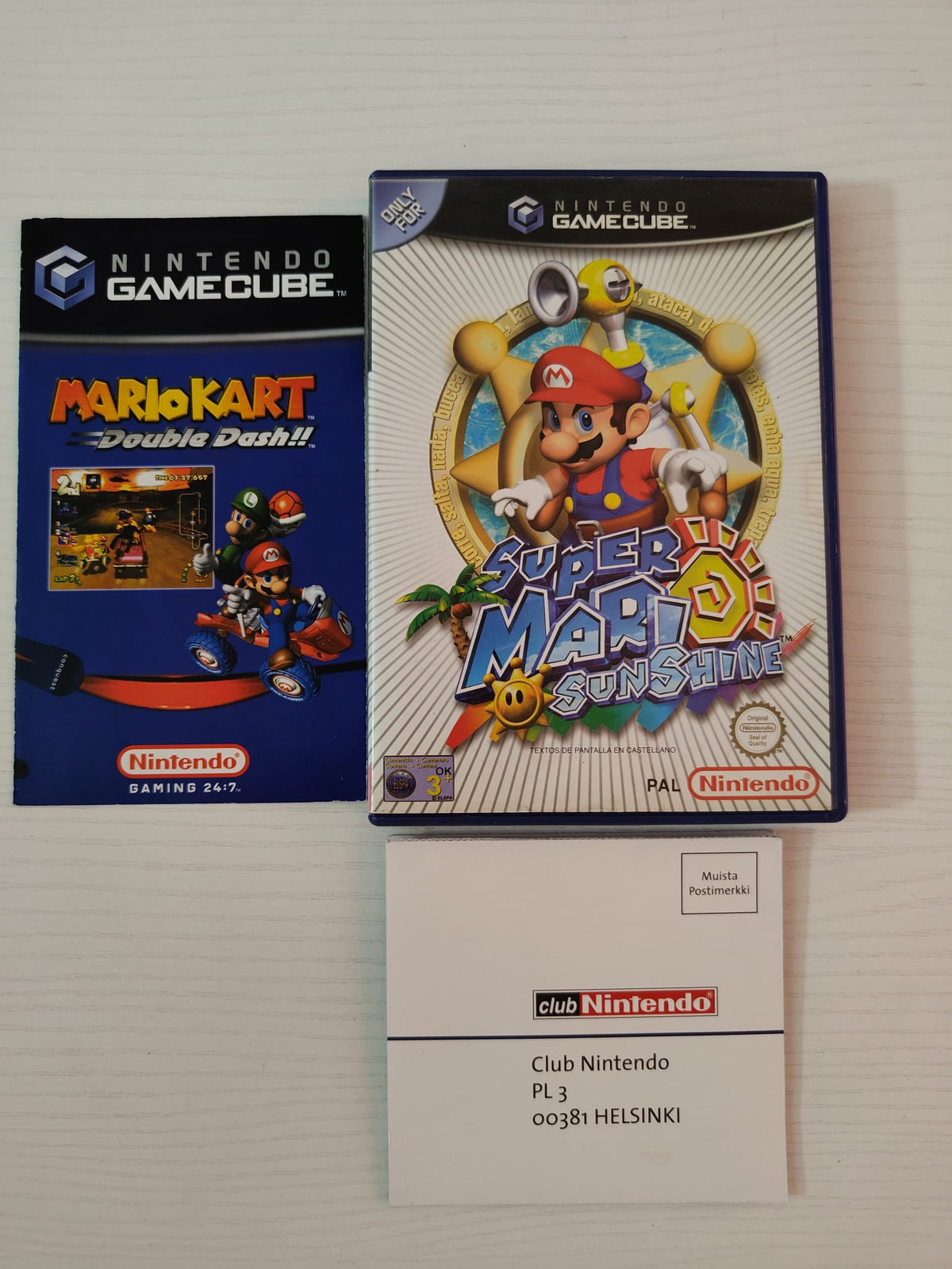 Super Mario Sunshine GameCube juego + caja PAL ESP - Estado excelente