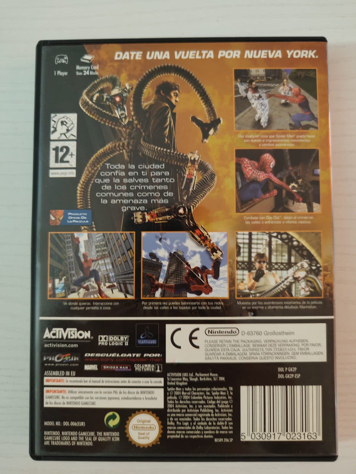 Spider-Man 2 GameCube completo PAL ESP - Estado excelente