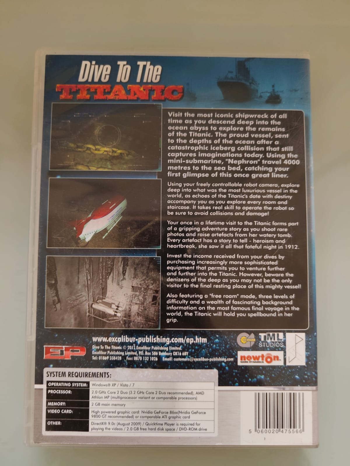 Dive to the Titanic PC completo versión UK - Estado excelente