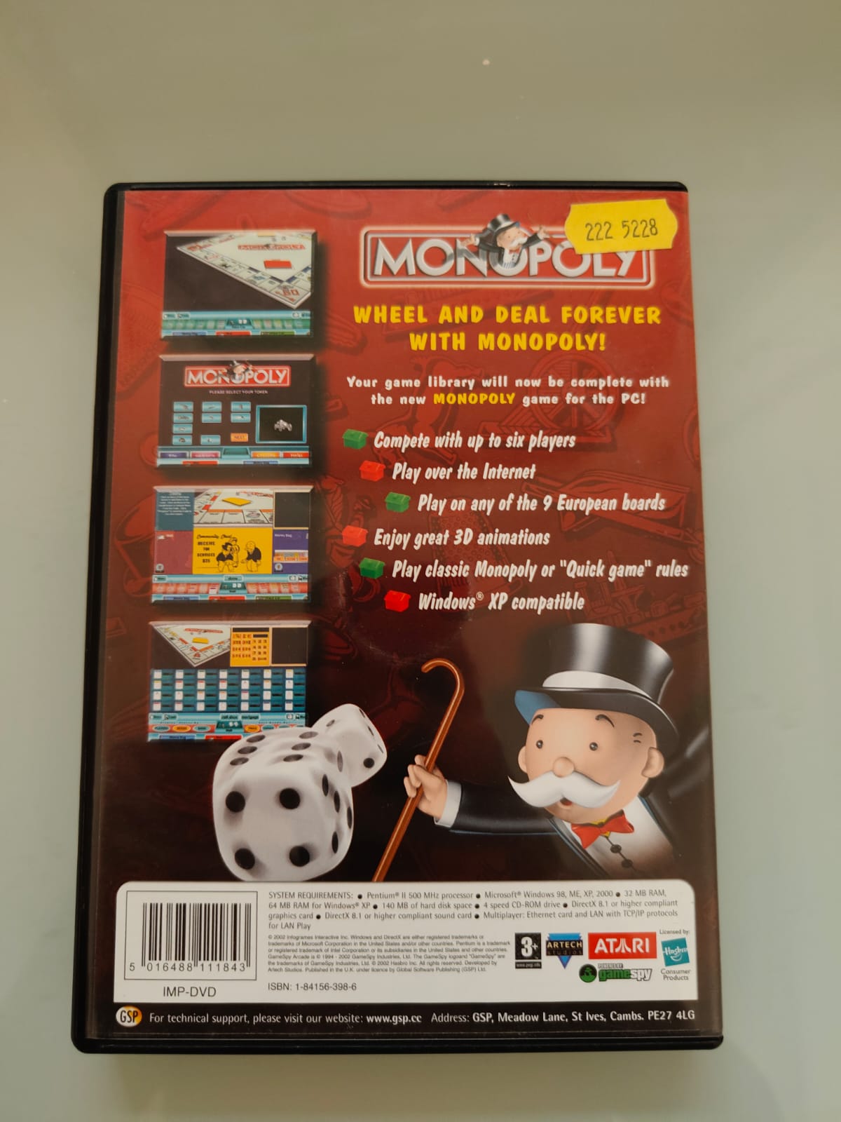 Monopoly New Edition PC juego + caja versión UK - Estado excelente